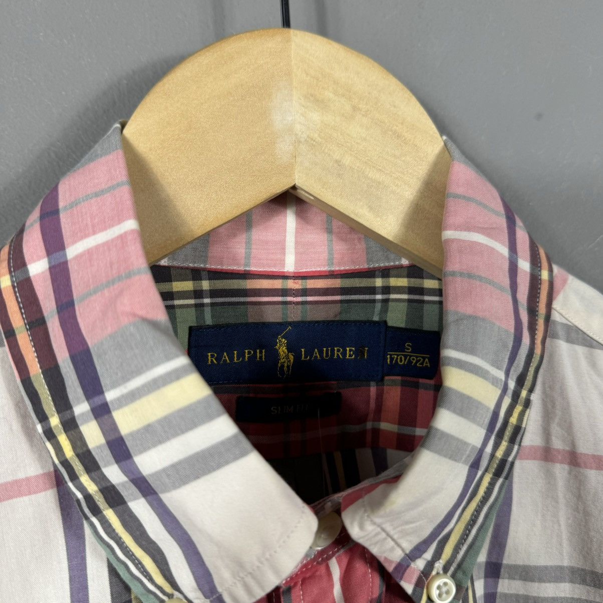 Polo Ralph Lauren × Ralph Lauren × Vintage Polo Ralph Lauren Plaid Short Sleeve Shirt Size US S / EU 44-46 / 1 - 3 Thumbnail