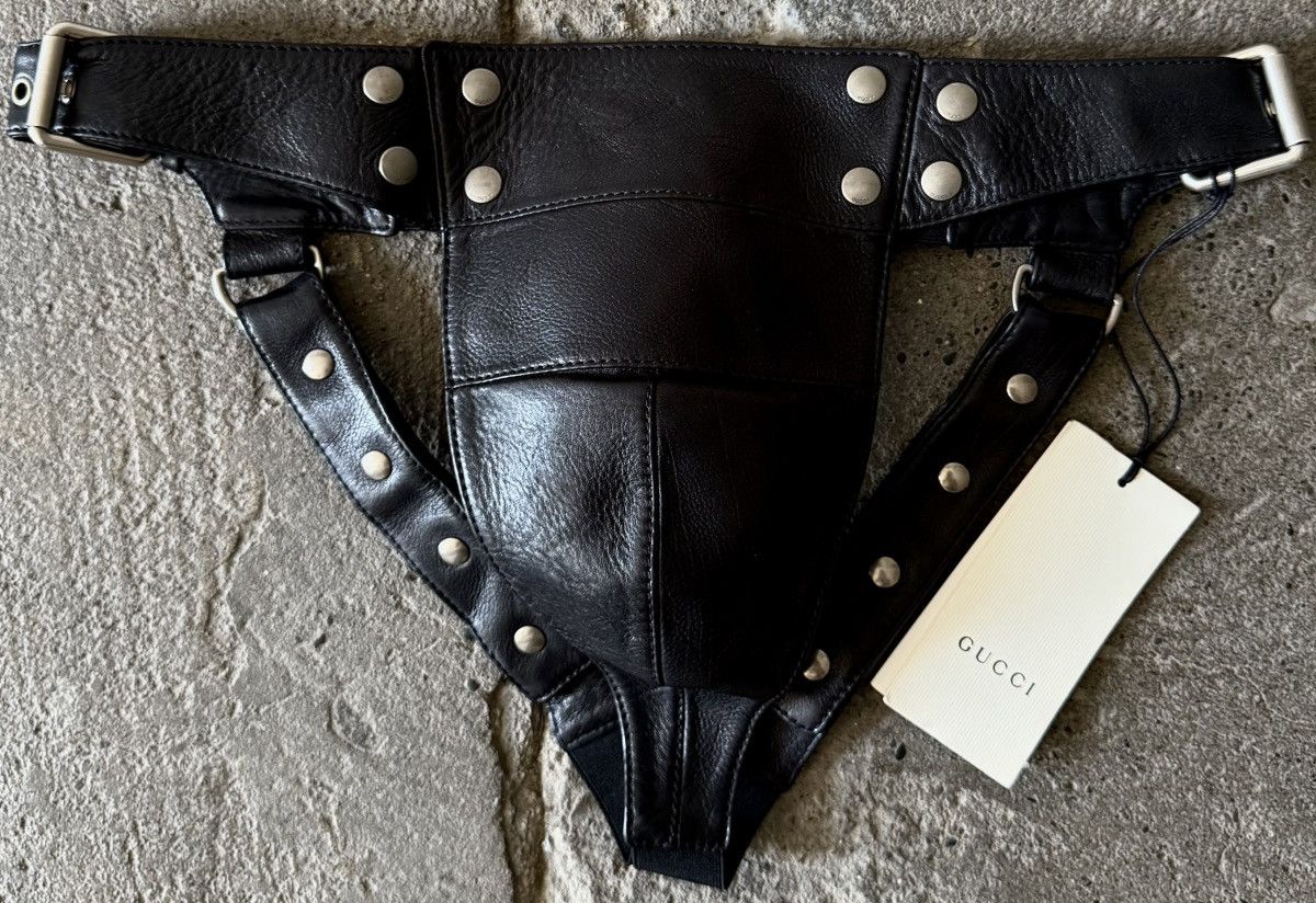 Gucci Gucci - Alessandro Michele - SS19 - Calf skin - Jockstrap Size ONE SIZE - 9 Thumbnail