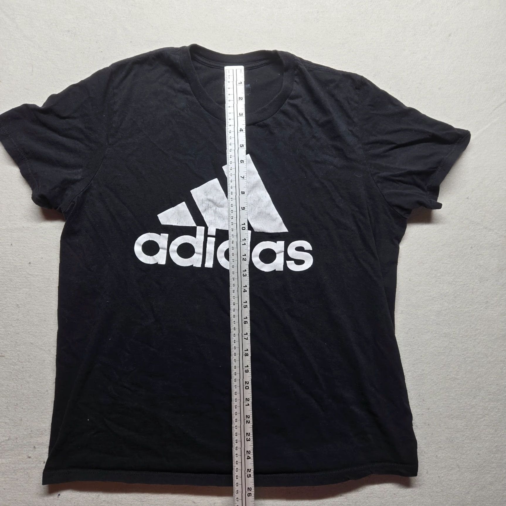 Adidas ADIDAS Shirt Adult XL Black Cotton Crew Neck Logo Tee Short Sleeve Sports All Seasons Mens XL Size US XL / EU 56 / 4 - 5 Thumbnail