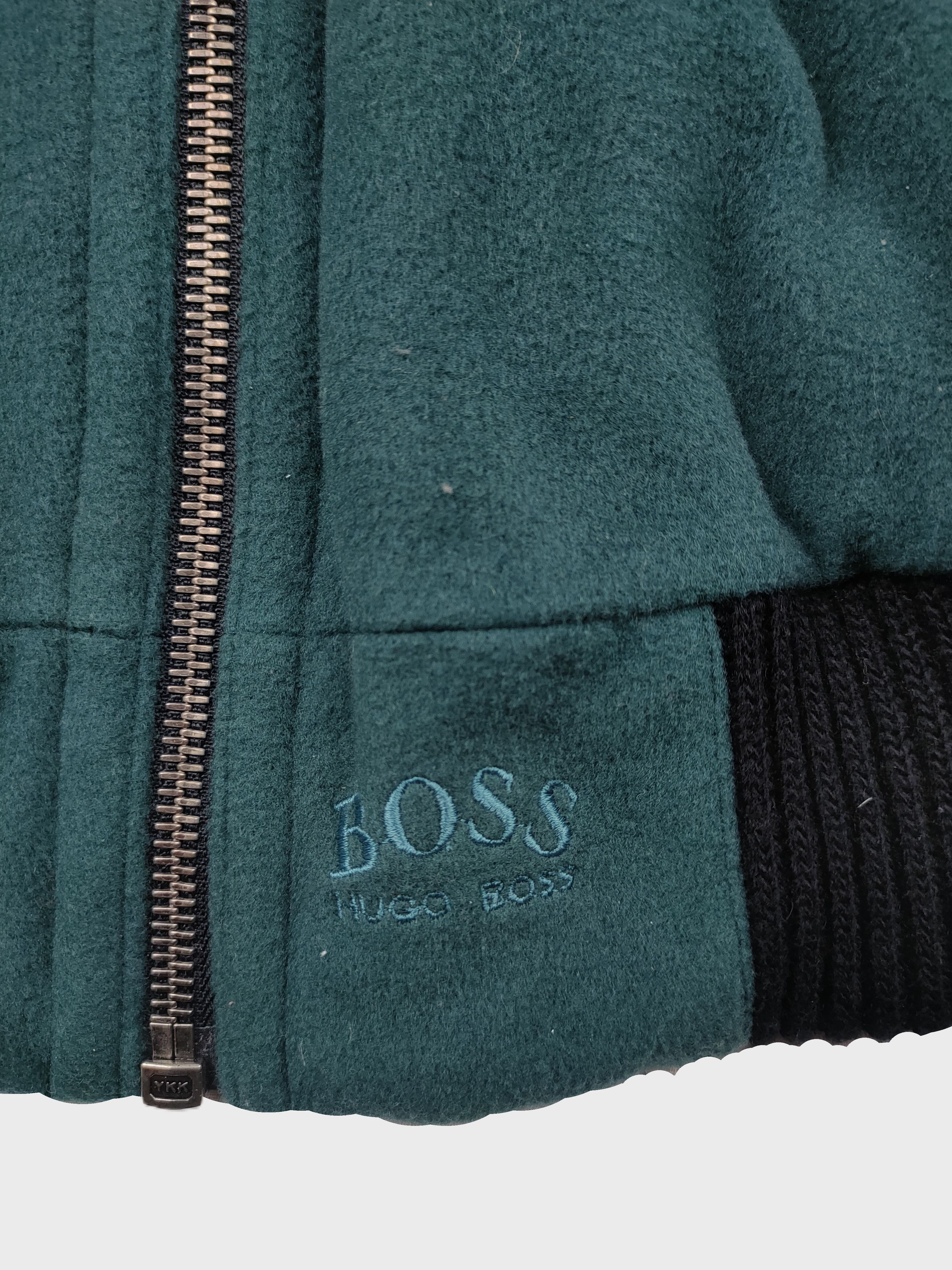 Hugo Boss Mid 90s Hugo Boss Cashmere Wool Bomber Jacket Size US XL / EU 56 / 4 - 4 Thumbnail