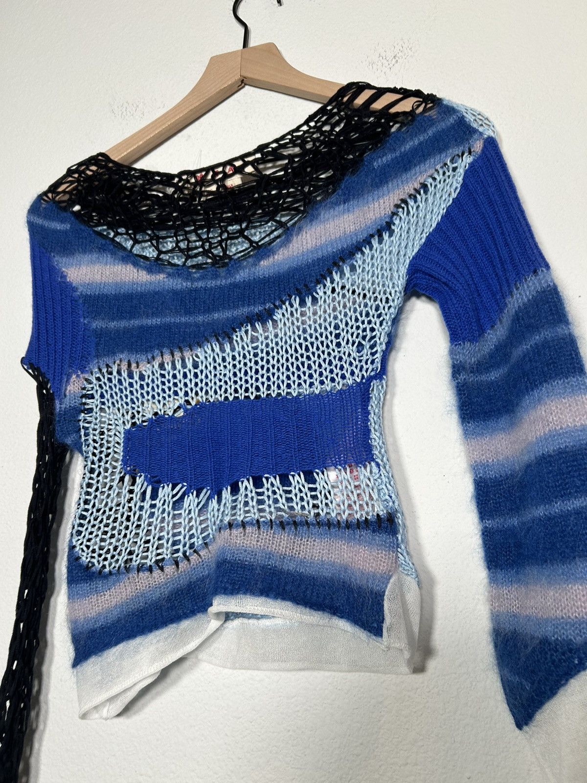 Marni MSRP: $1.4K NWT! Reconstructed grunge, mohair knit Size US S / EU 44-46 / 1 - 4 Thumbnail