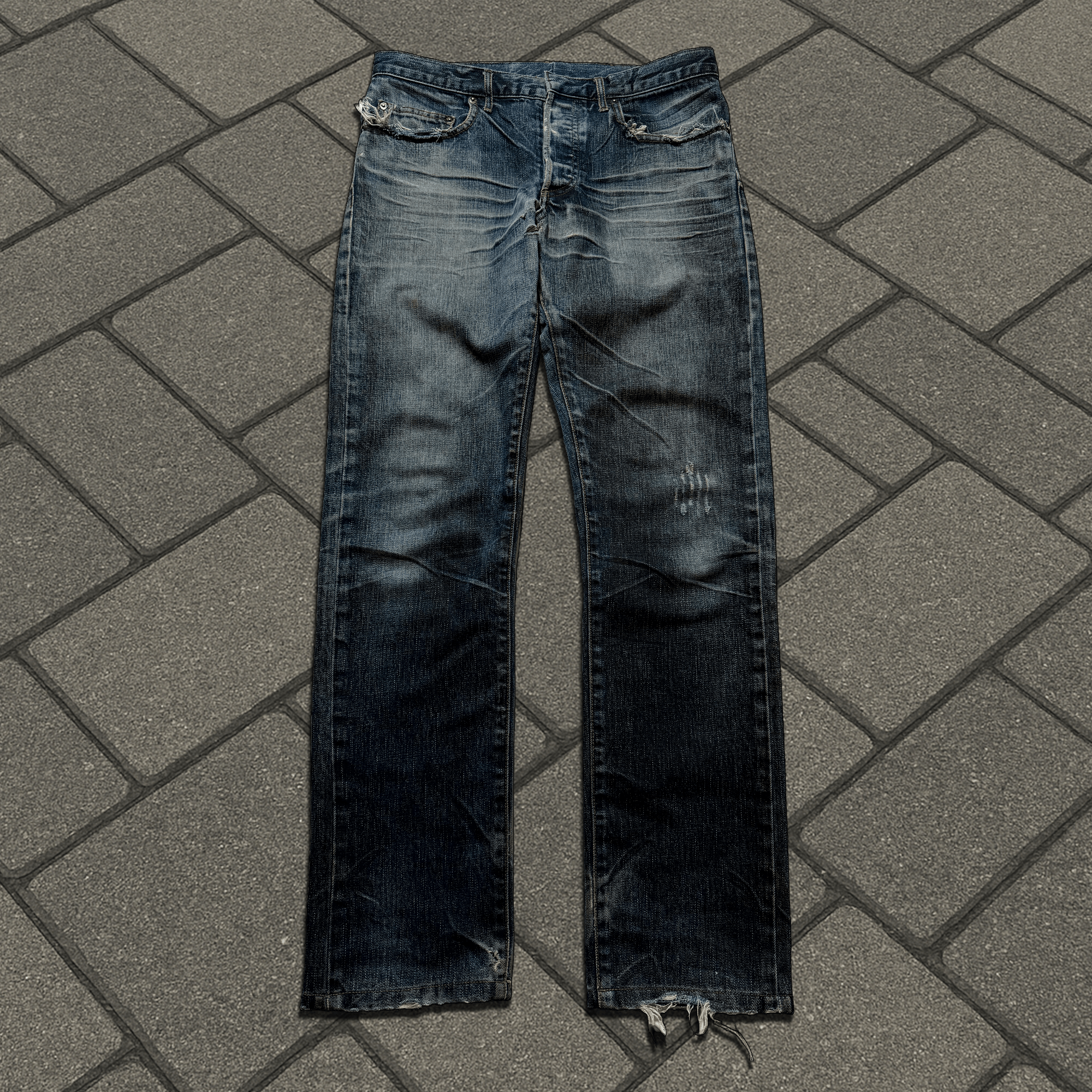 AW03 Dior Homme Mudwash Clawmark Denim