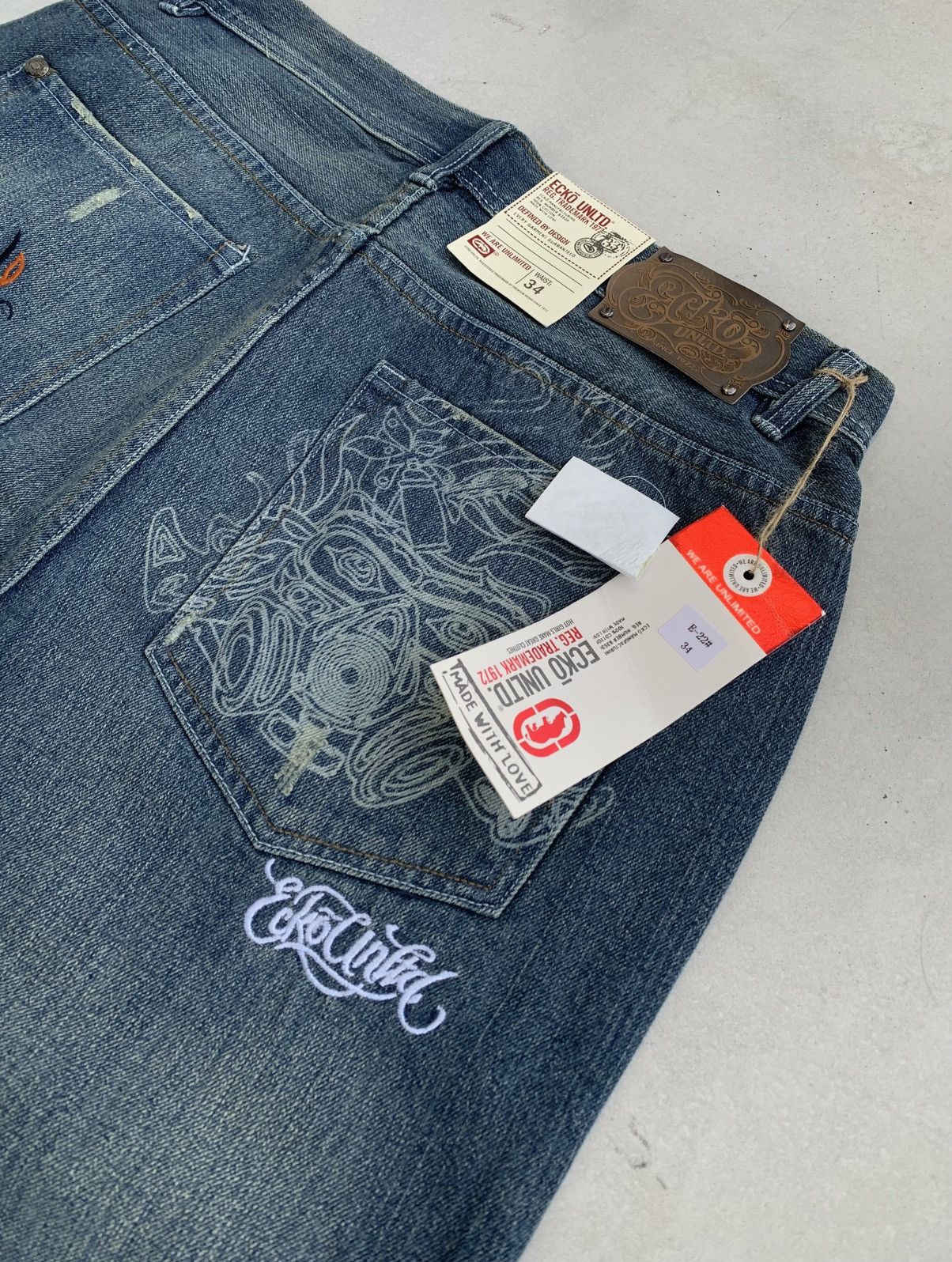 Ecko Unltd. Ecko UNLTD. Jeans Vintage New Sk8 Style Avantgarde Size US 34 / EU 50 - 5 Thumbnail