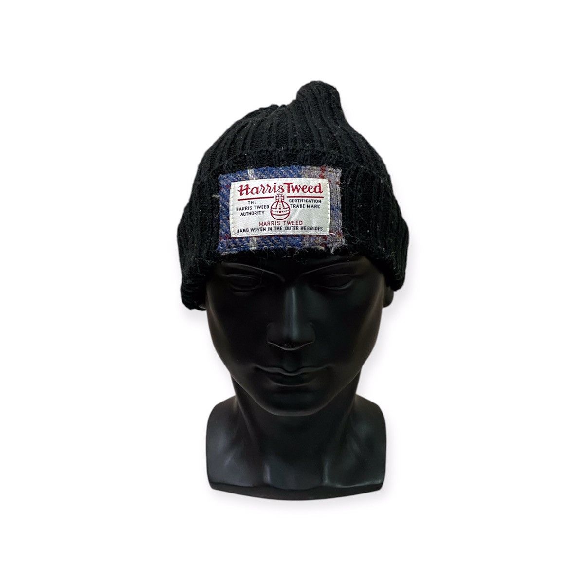 Harris Tweed × Vintage Vintage Harris Tweed Beanie Hat Size ONE SIZE - 1 Thumbnail