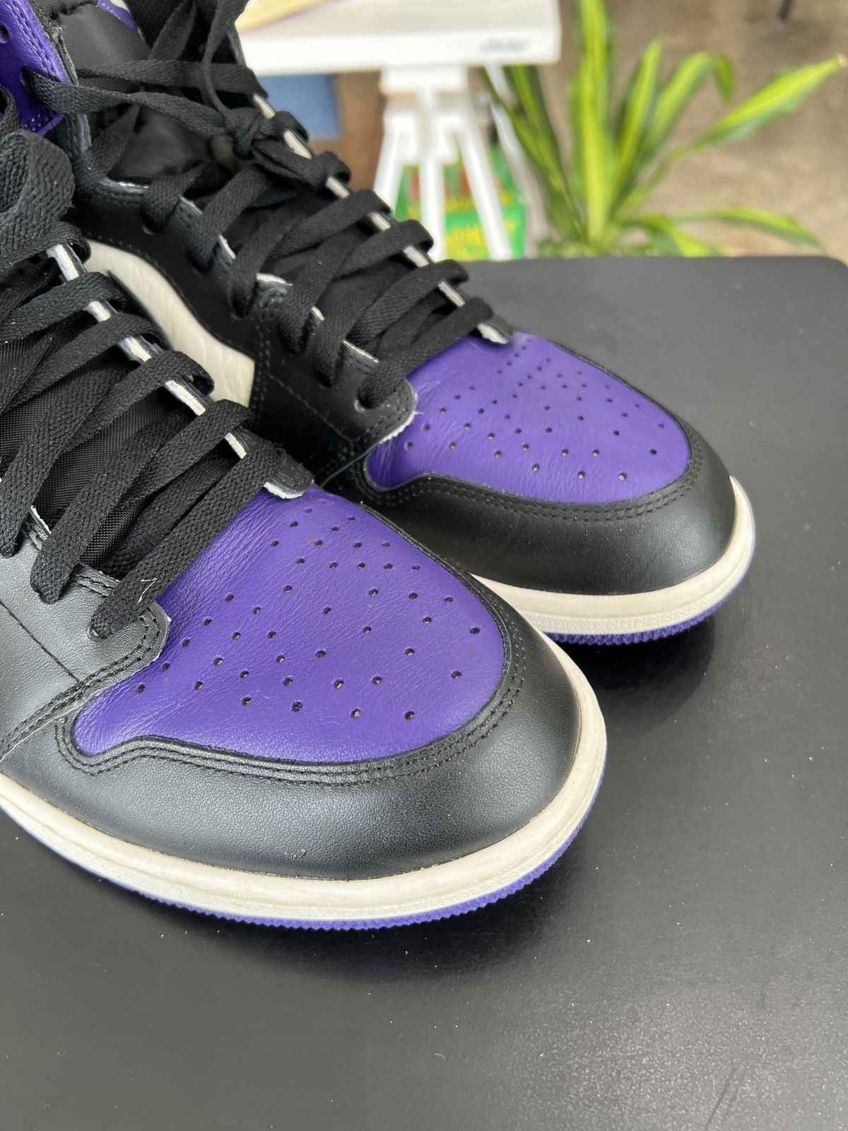 Jordan Brand × Nike Air Jordan 1 Court Purple Sz. 13 (2018) Size US 13 / EU 46 - 7 Thumbnail