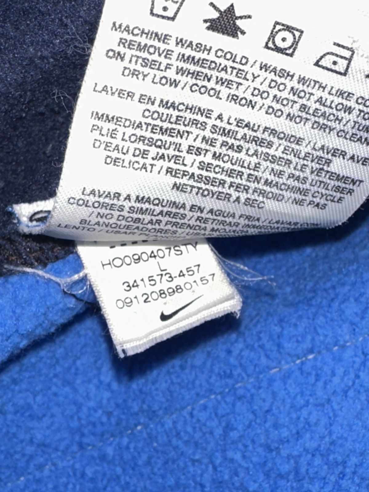 Nike Nike Blue 2Tone Vest edition “Mills” 593 Reworked Hoodie Size US XL / EU 56 / 4 - 10 Thumbnail