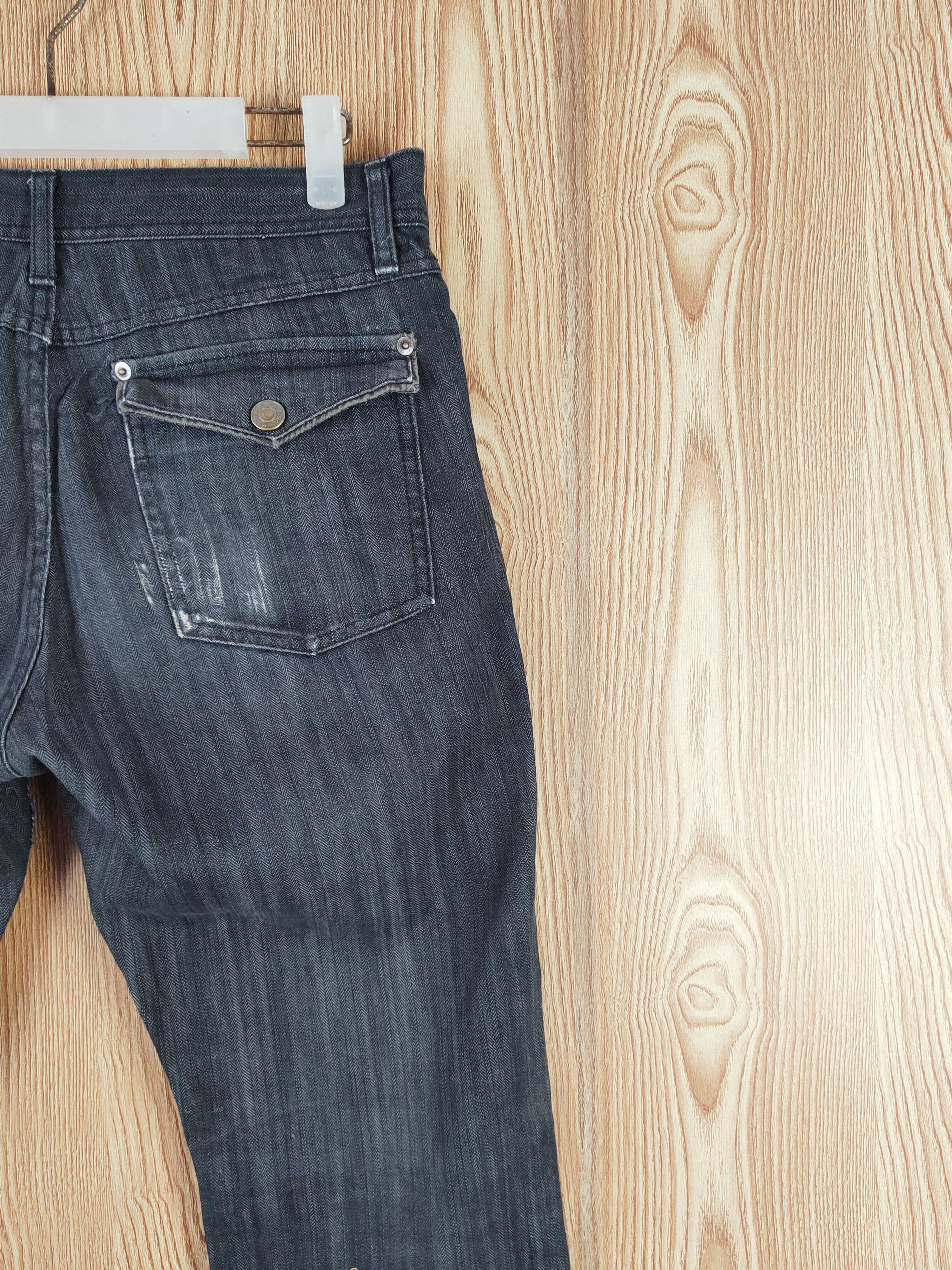 Japanese Brand Male &Co Black Distressed Ripped Jeans#W085 Size US 32 / EU 48 - 11 Thumbnail
