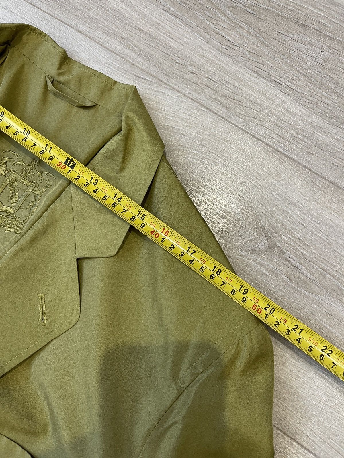 Trussardi 🔥Vintage trussardi silk blazer classic jacket sport coat Size 44R - 11 Thumbnail