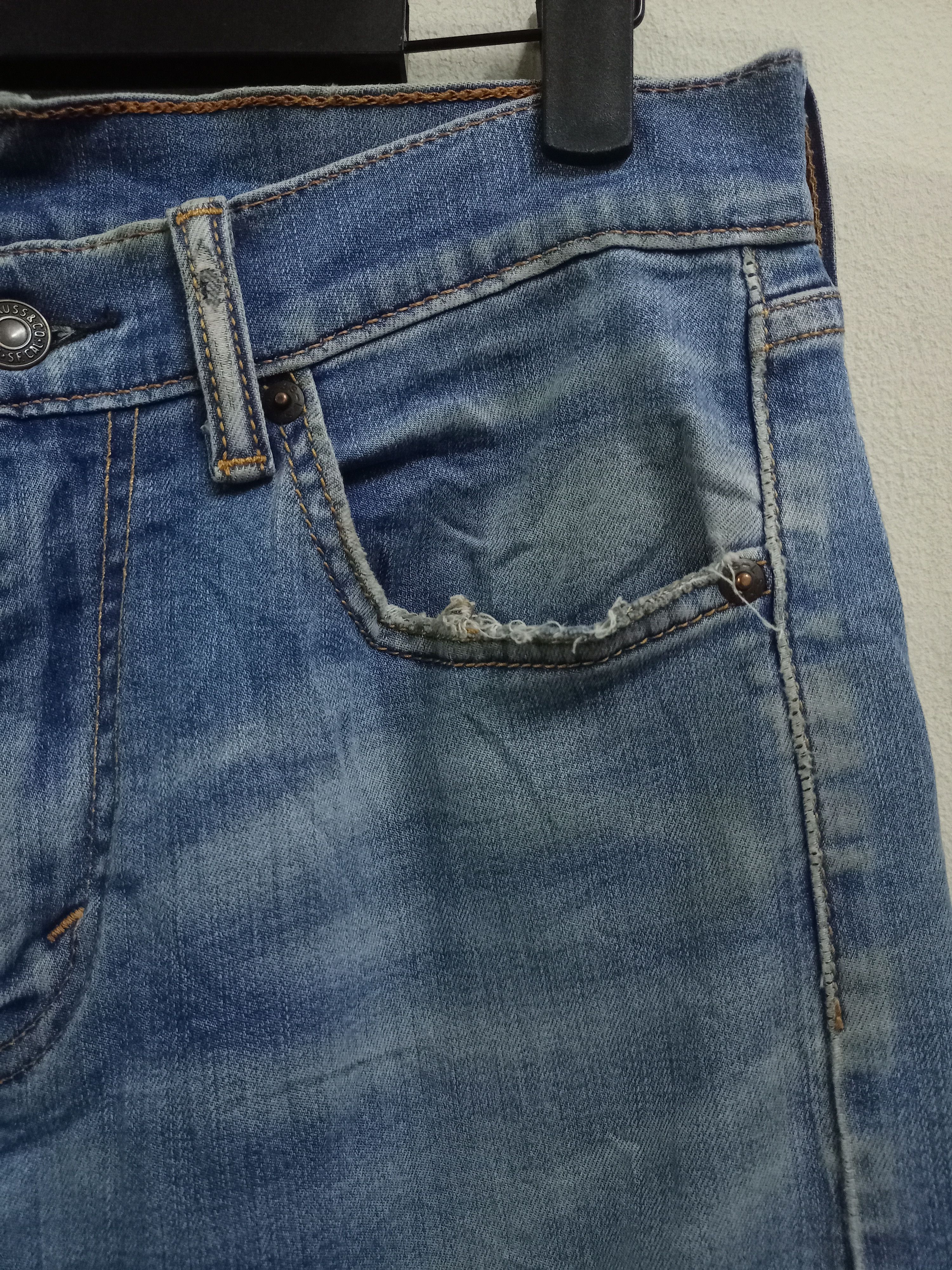 Levi's × Levi's Vintage Clothing Vintage Levis 505 Western Blue Wash Distressed Jeans 30x27 Size US 30 / EU 46 - 5 Thumbnail