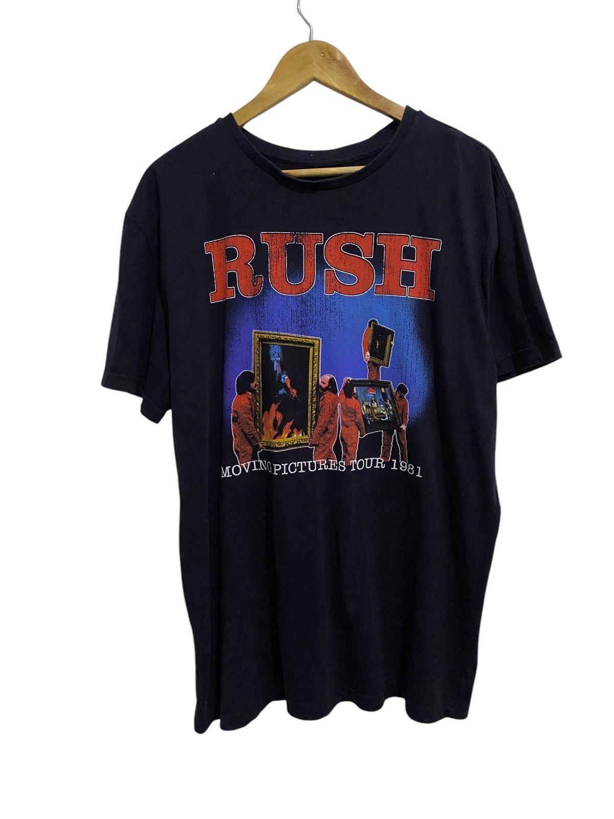 Band Tees RUSH T-Shirt Tour 1981 !! Rock Band Vintage Size US XL / EU 56 / 4 - 1 Thumbnail
