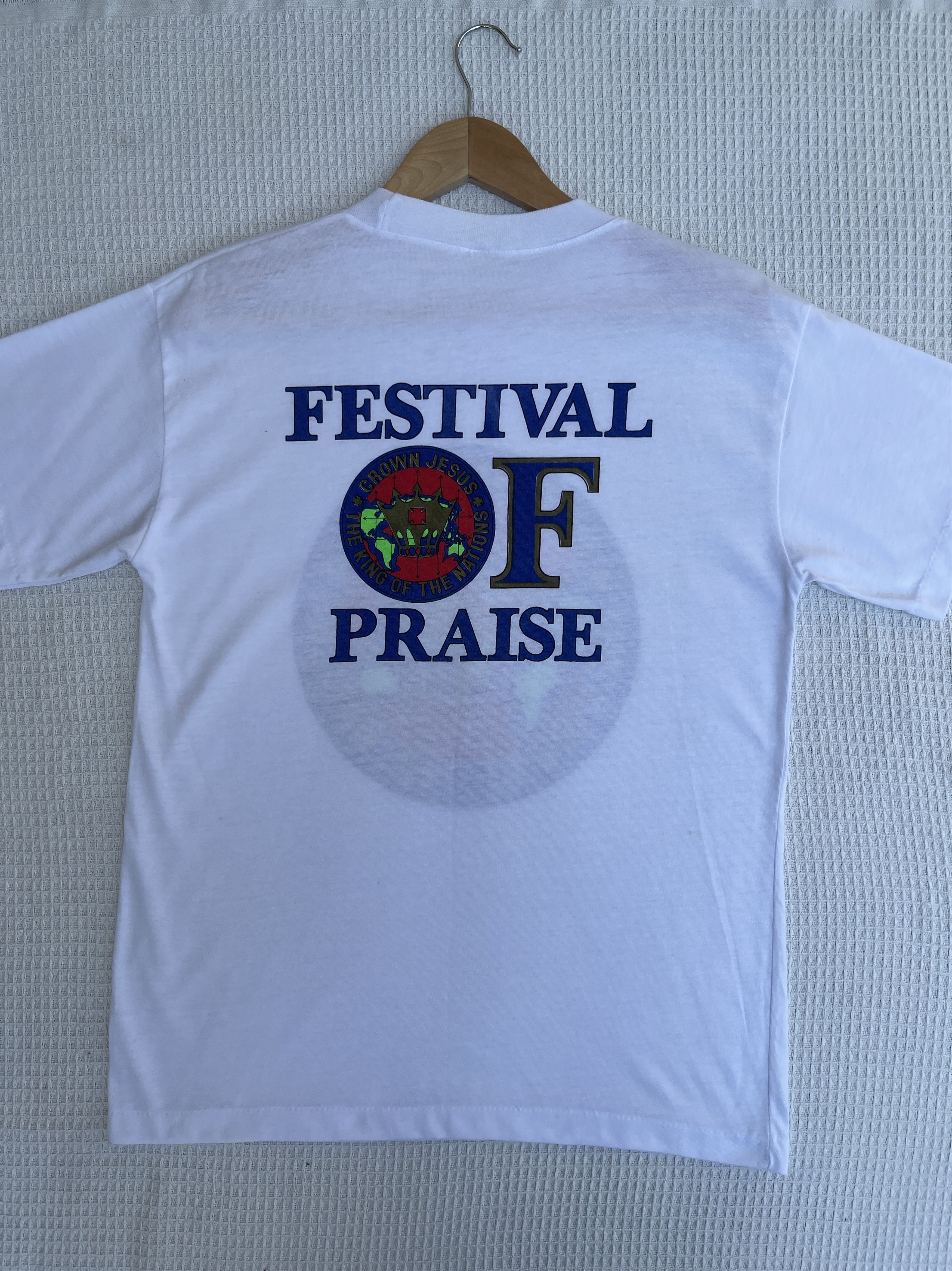 Other Last Drop🔥Rare🔥Vintage 90s Jesus Festival Of Praise T-Shirt Size US M / EU 48-50 / 2 - 11 Thumbnail