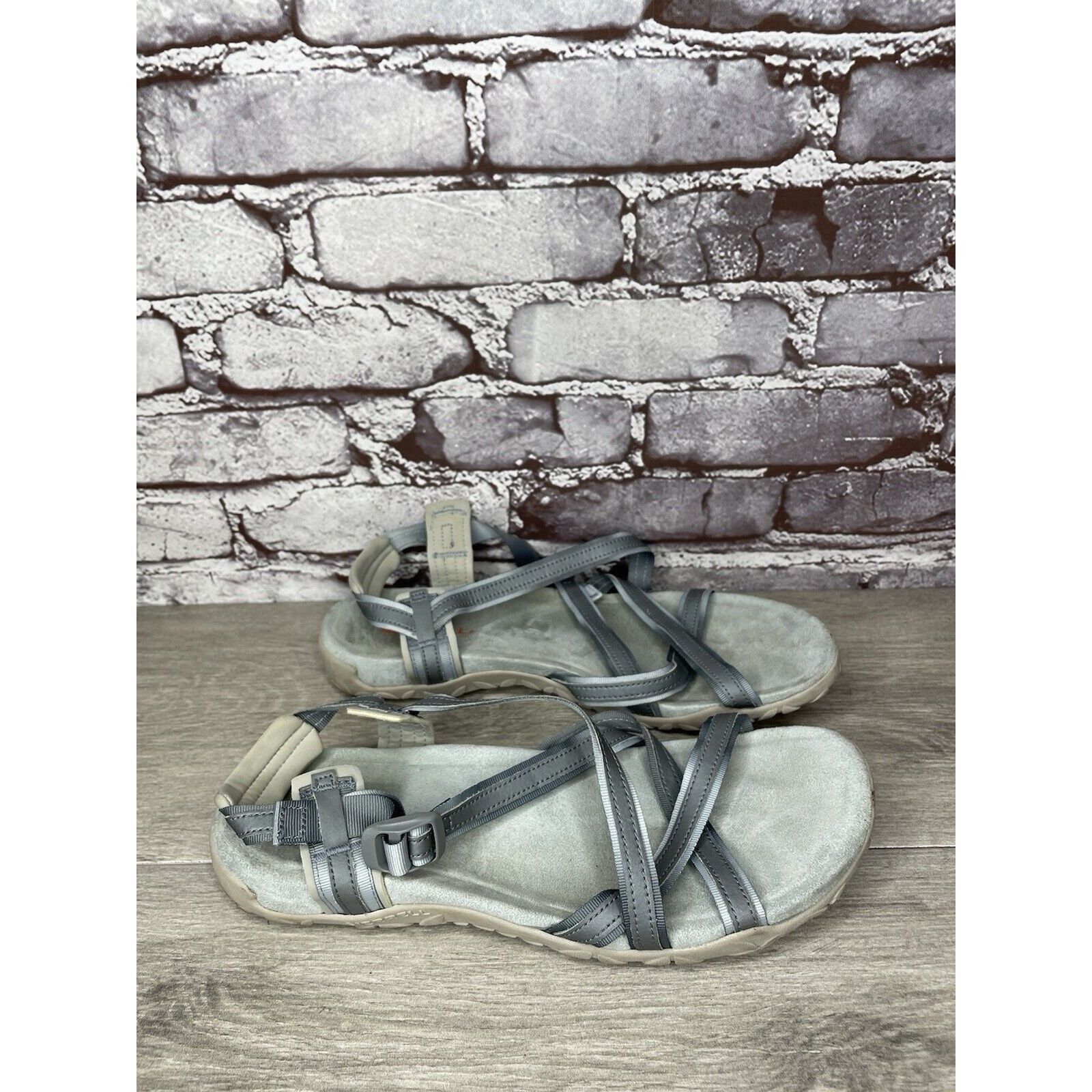 Merrell Merrell Terran Ivy Lattice J94990 Monument Gray Strappy Sand Size US 10 / IT 40 - 12 Thumbnail