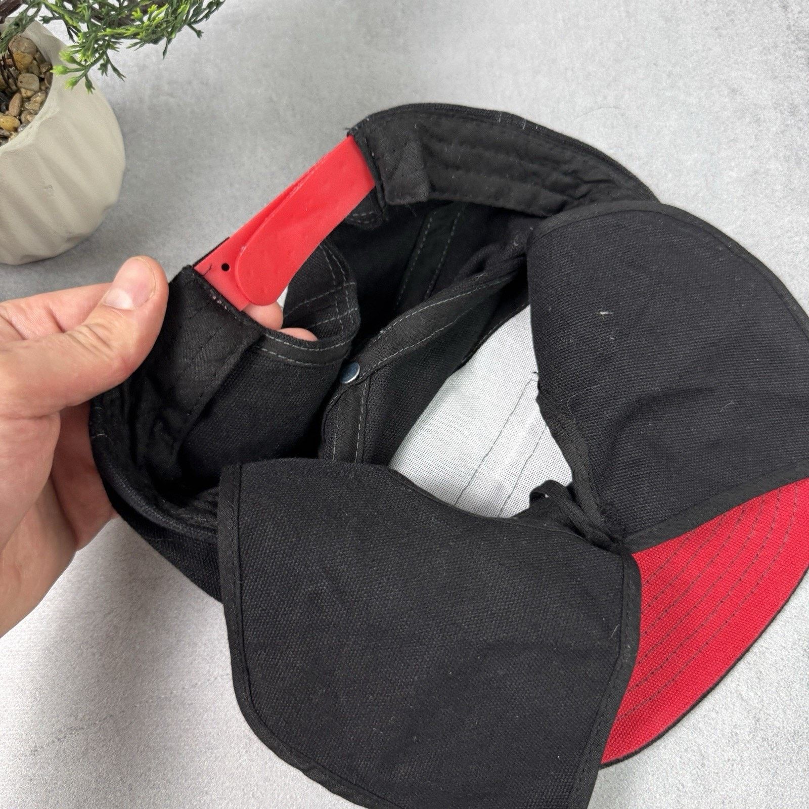 Vintage Mr. Serious Unknown Cap Black 6 Panel Snapback Canvas Size ONE SIZE - 8 Thumbnail