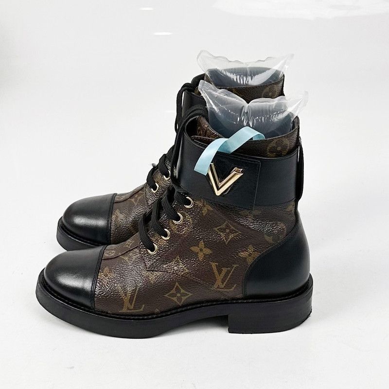 Louis Vuitton Louis Vuitton Canvas Short Martin Boots for Women -2508 Size US 5 / IT 35 - 1 Thumbnail