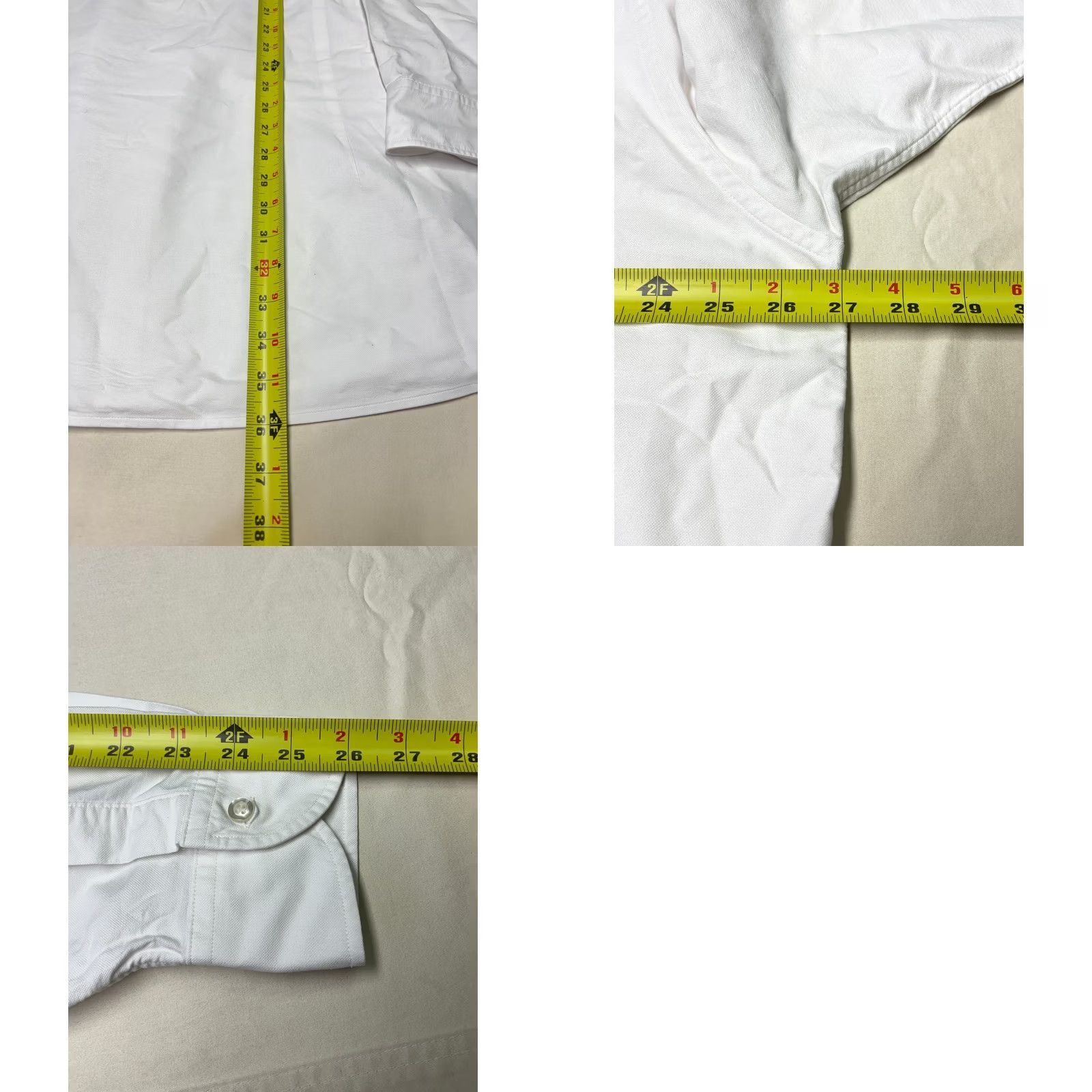 Proper Cloth Proper Cloth Mens White Oxford Cloth Button-Down Shirt 18.5 37 Long Sleeve Size US XXL / EU 58 / 5 - 8 Thumbnail