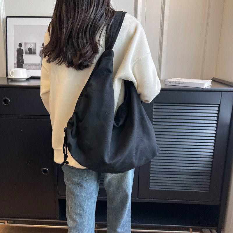 Vintage 44x30x14cm Large Capacity Canvas Shoulder Bag Size ONE SIZE - 1 Thumbnail