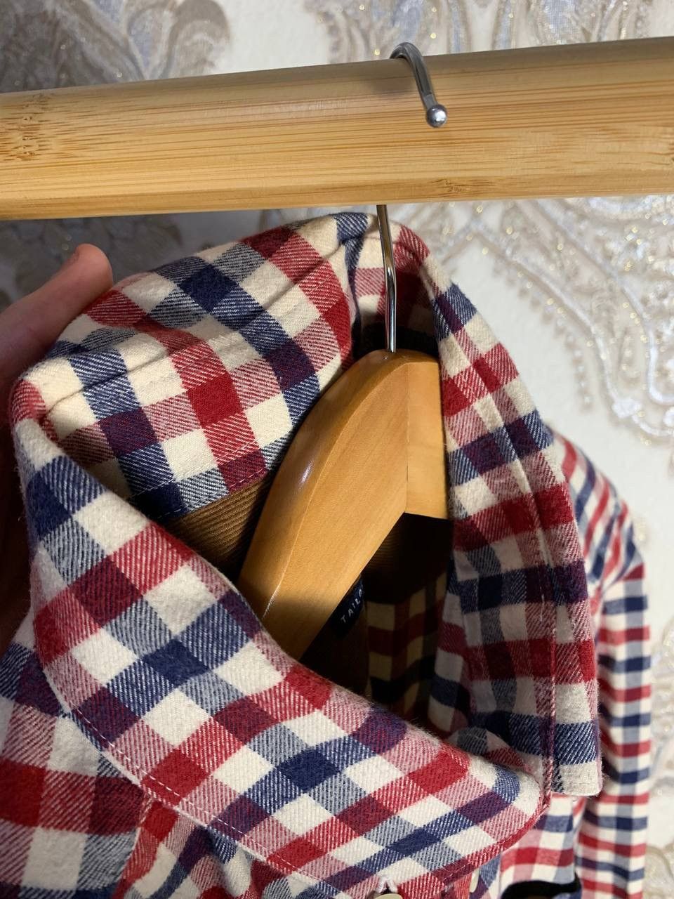 Barbour × Vintage VERY RARE BARBOUR OXFORD STAPLETION MOSS SHIRT ENGLAND STYLE Size US L / EU 52-54 / 3 - 6 Thumbnail