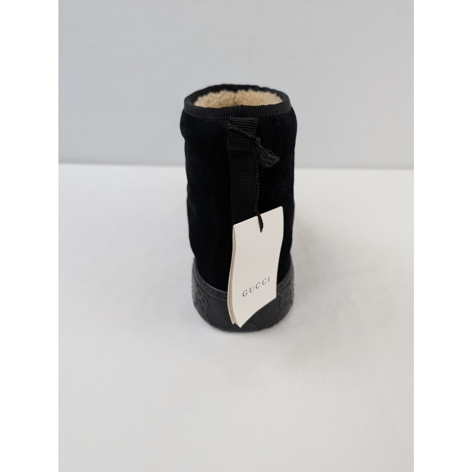 Gucci o1rshd1 Ankle Suede Boots in black with wool lining Size US 10 / IT 40 - 12 Thumbnail