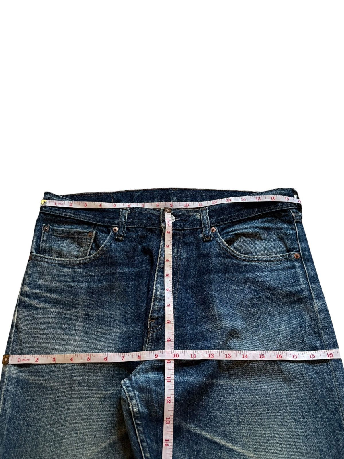 Levi's Vintage 90s Levis 533 Mud Wash Distressed Loose Baggy Jeans Size US 35 - 12 Thumbnail