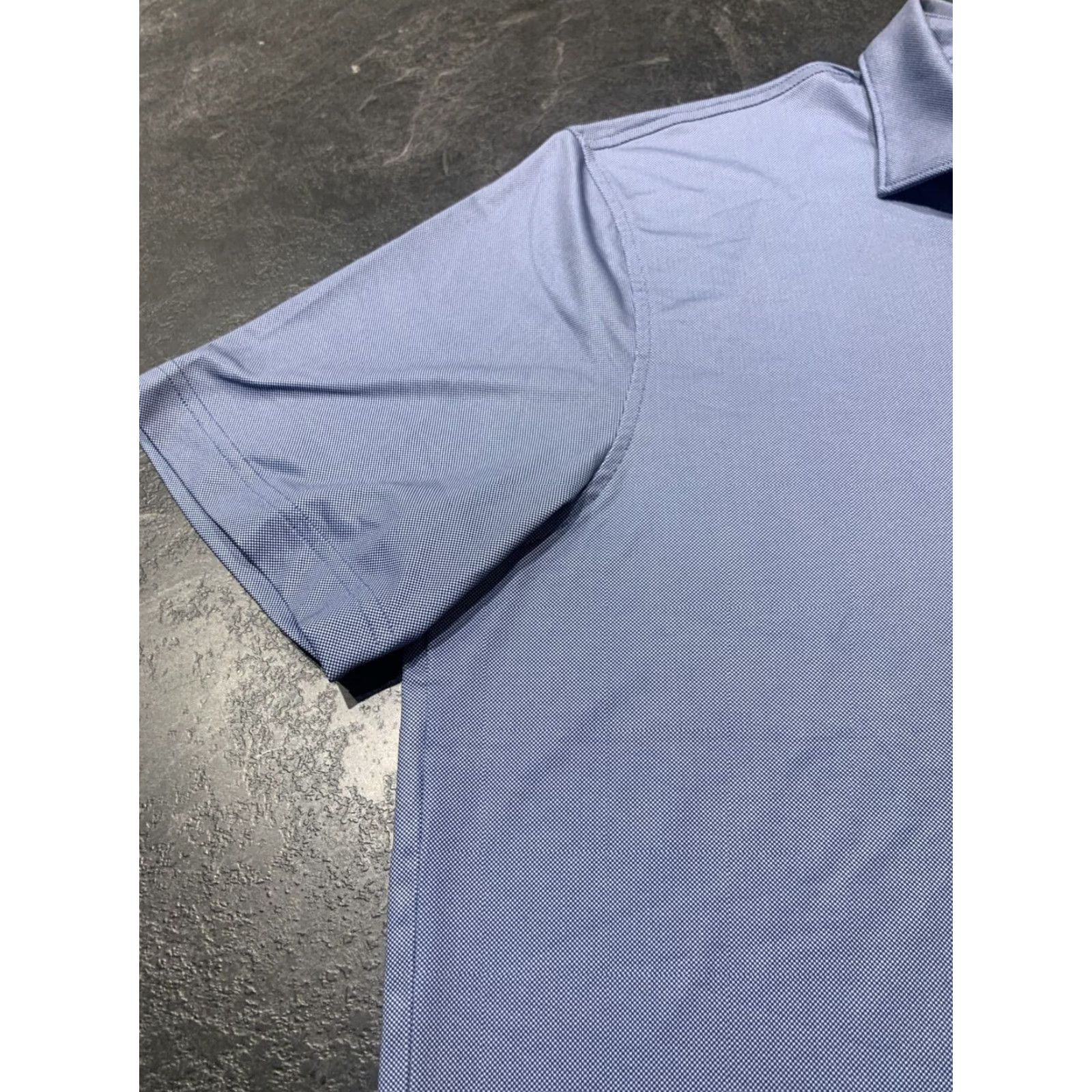 johnnie-O Johnnie-O Men's Polo Shirt L Blue Embroidered Logo Striped Cotton Classic Breathable Golf Beach Size US L / EU 52-54 / 3 - 6 Thumbnail