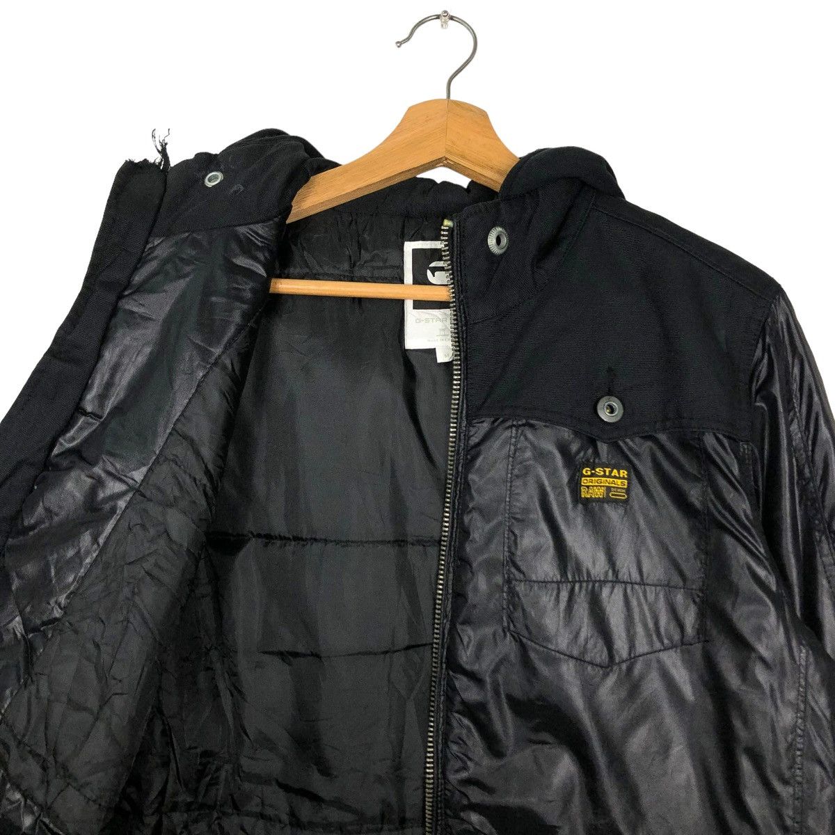 Japanese Brand 🔥VINTAGE SOFT LEATHER BOMBER JACKET G-STAR RAW Size US M / EU 48-50 / 2 - 11 Thumbnail