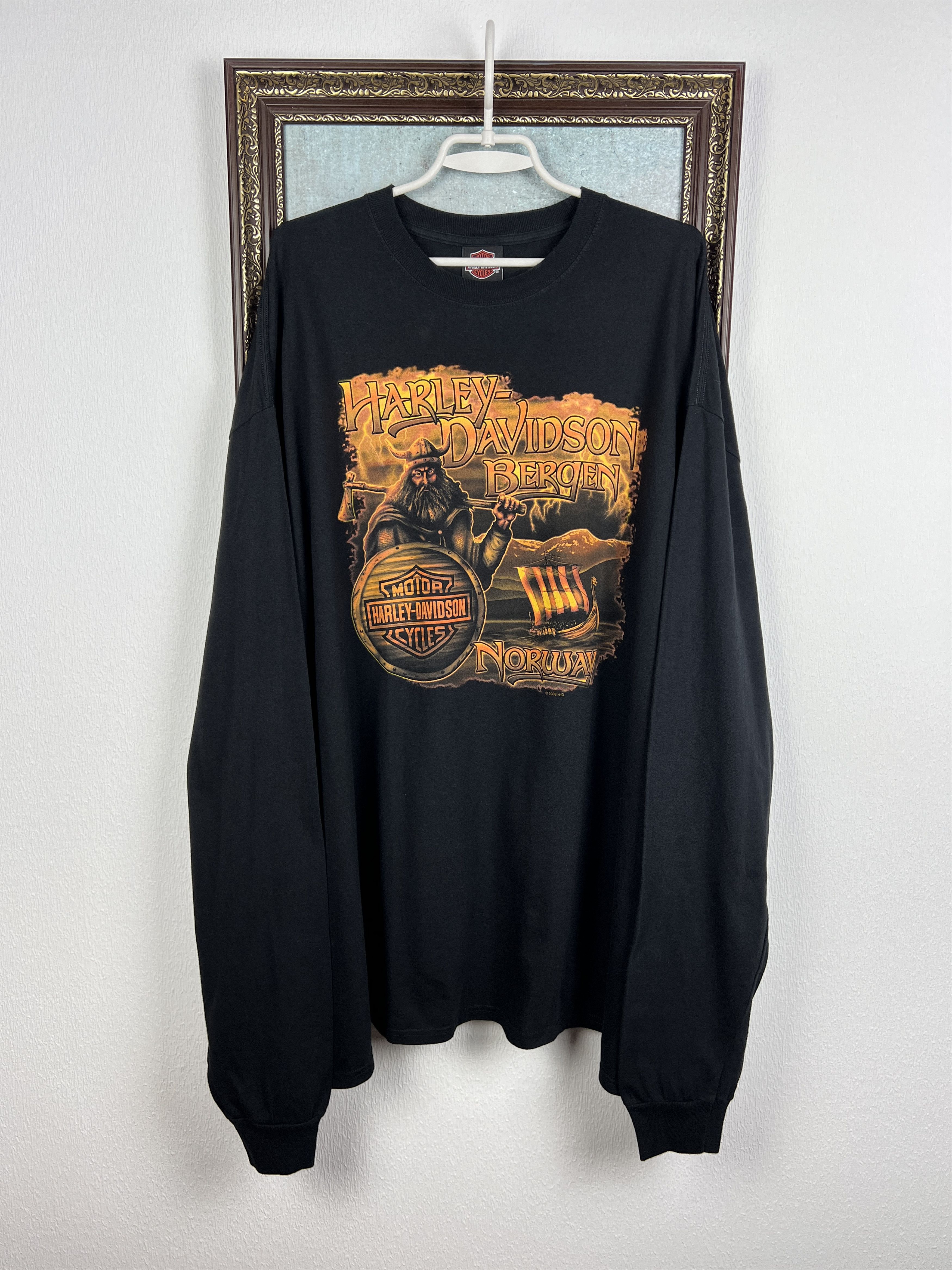 Harley Davidson Norway Over Print Long Sleeve Shirt Jersey Size 3XL Size US XXL / EU 58 / 5 - 2 Thumbnail
