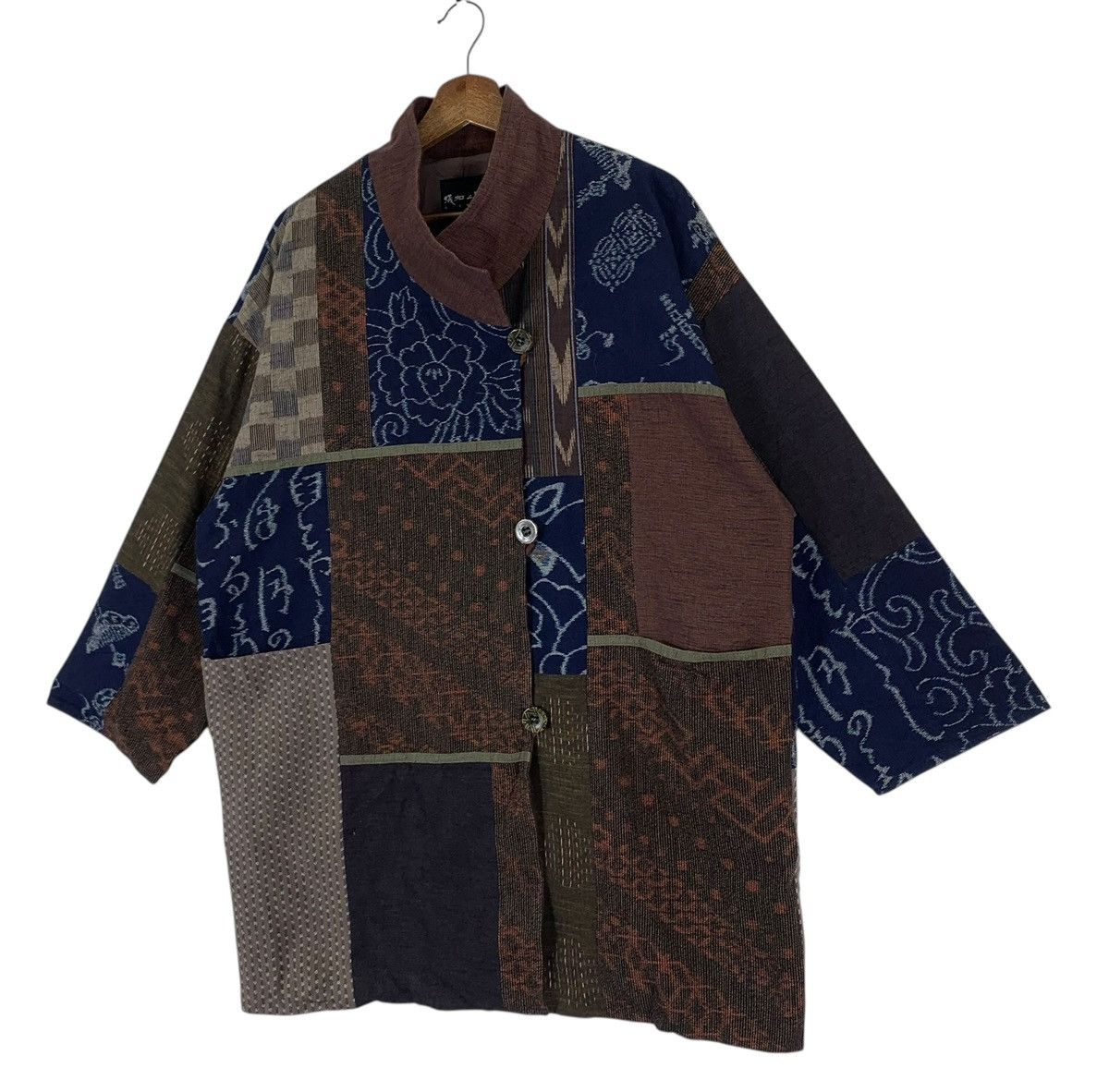 Japanese Brand Giemon Kurume Traditional Fabric-Kasuri Japanese Patchwork Size US M / EU 48-50 / 2 - 2 Thumbnail