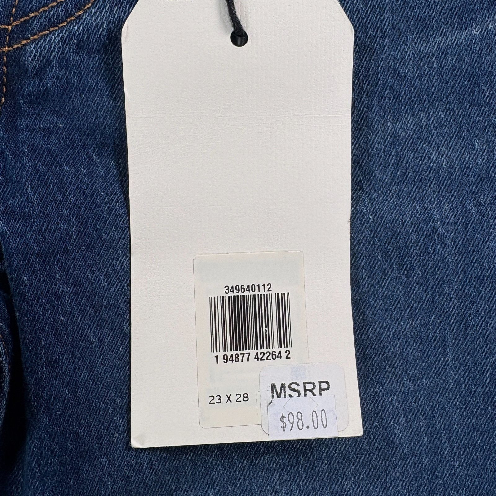Levi's Levi’s Wedgie Straight Women’s 23x28 Blue Denim Jeans NWT $9 Size 23" - 5 Thumbnail