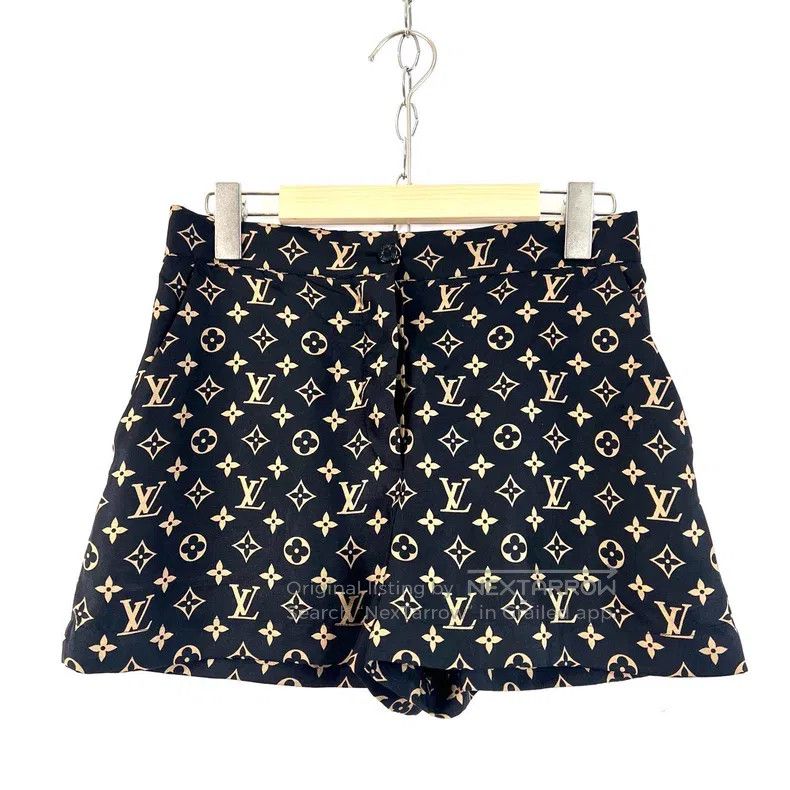Louis Vuitton Louis Vuitton Black classic print LOGO full print twill si Size US 36 / EU 52 - 1 Thumbnail