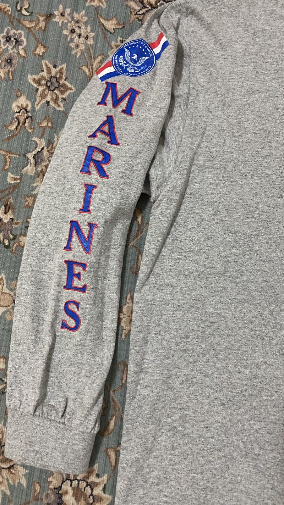 Vintage 🔥Rare🔥 Vtg USMC Turtle Neck Long Sleeve Tshirt Size US L / EU 52-54 / 3 - 7 Thumbnail
