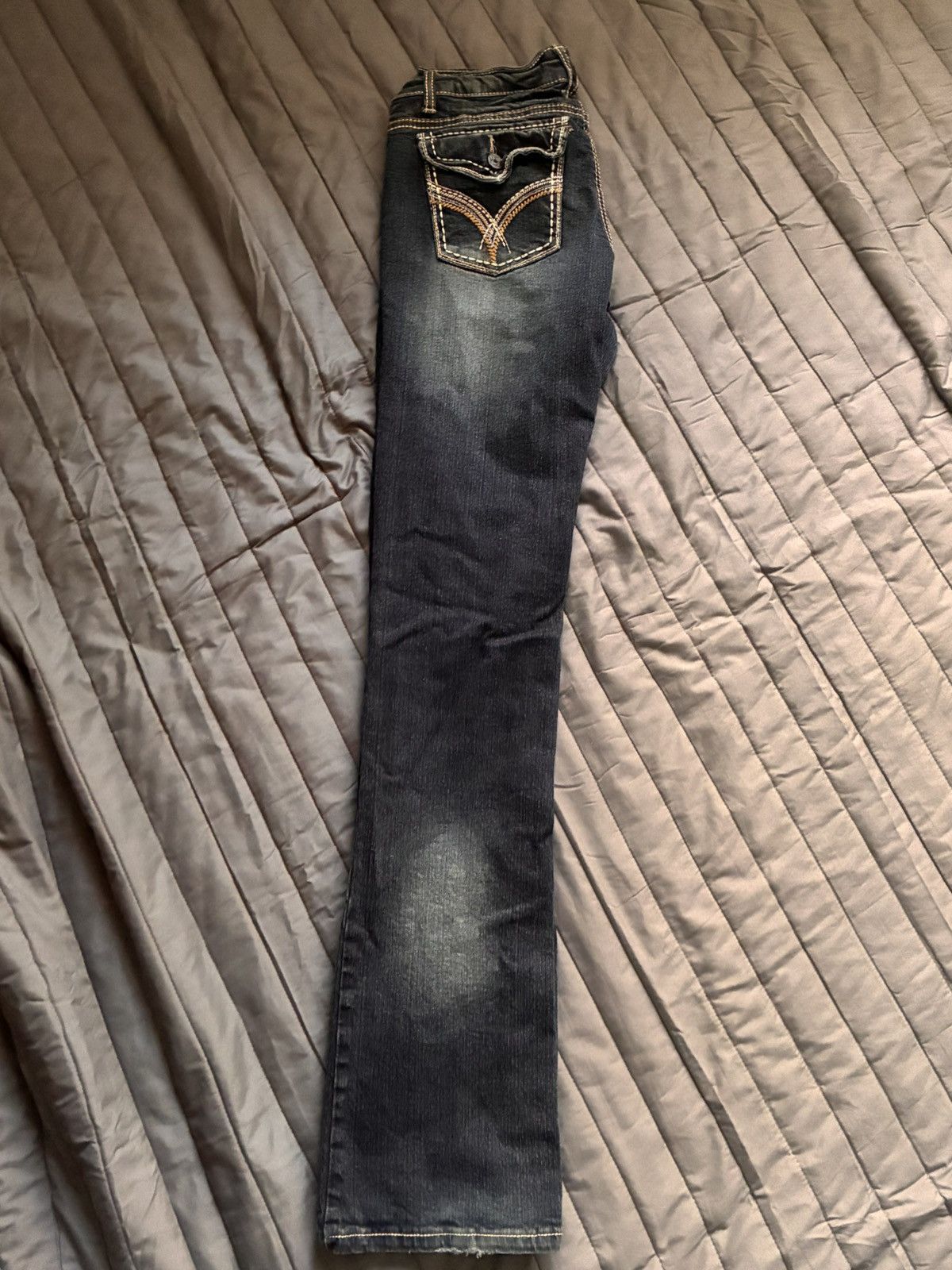Other 2000s Style Royal Blue Low Rise Boot Cut Size 37" - 3 Thumbnail