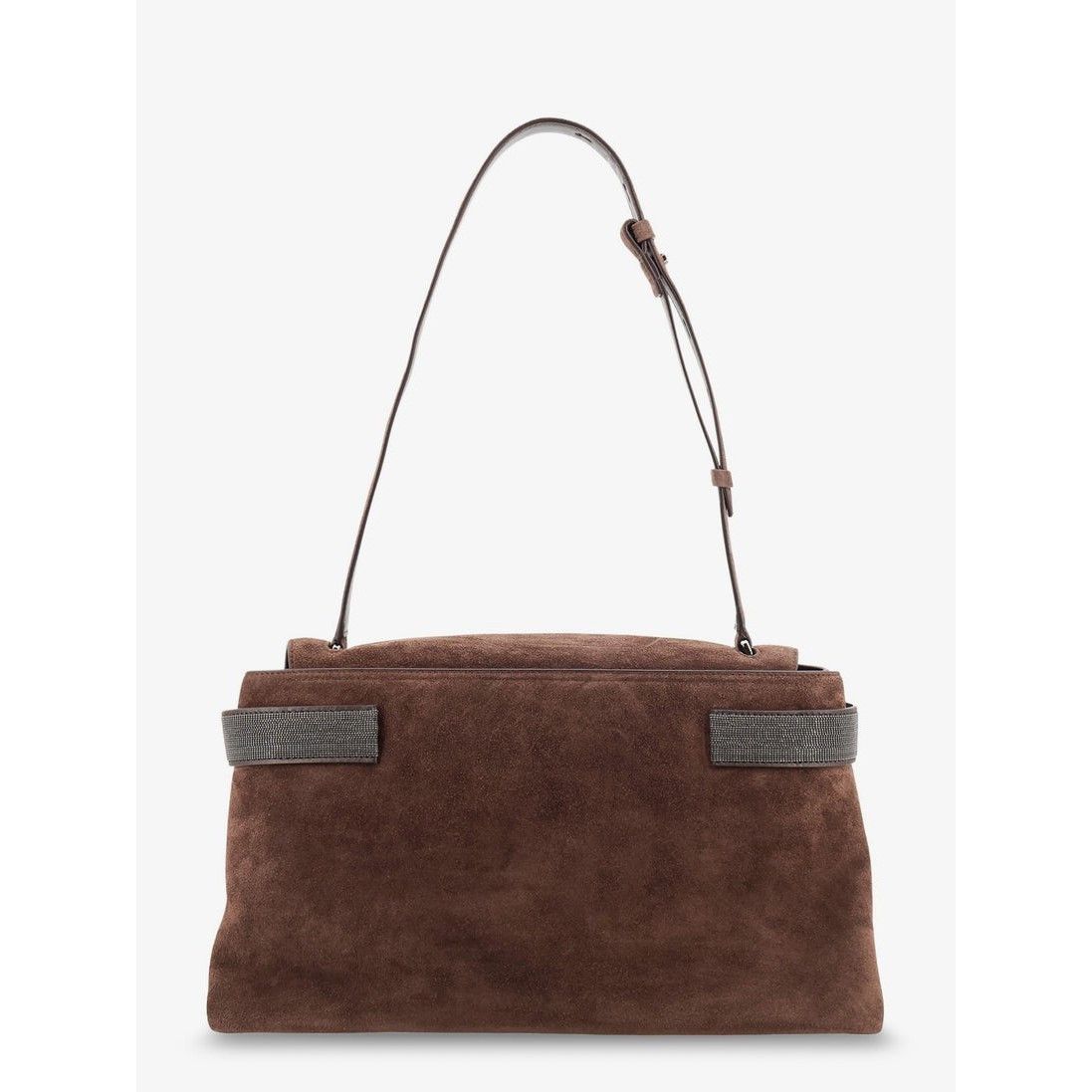 Brunello Cucinelli BRUNELLO CUCINELLI Brown Suede Crossbody Bag New Size ONE SIZE - 2 Thumbnail