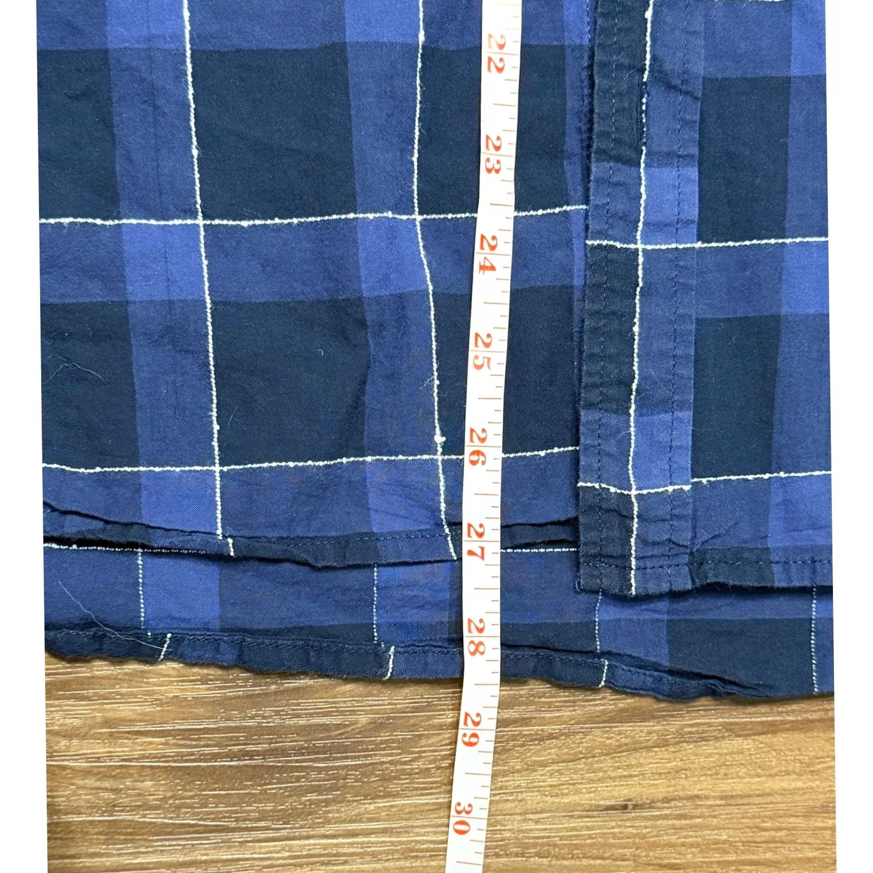 Frame FRAME Classic Fit Blue Plaid Button Up Shirt Men Sz M Size US M / EU 48-50 / 2 - 5 Thumbnail