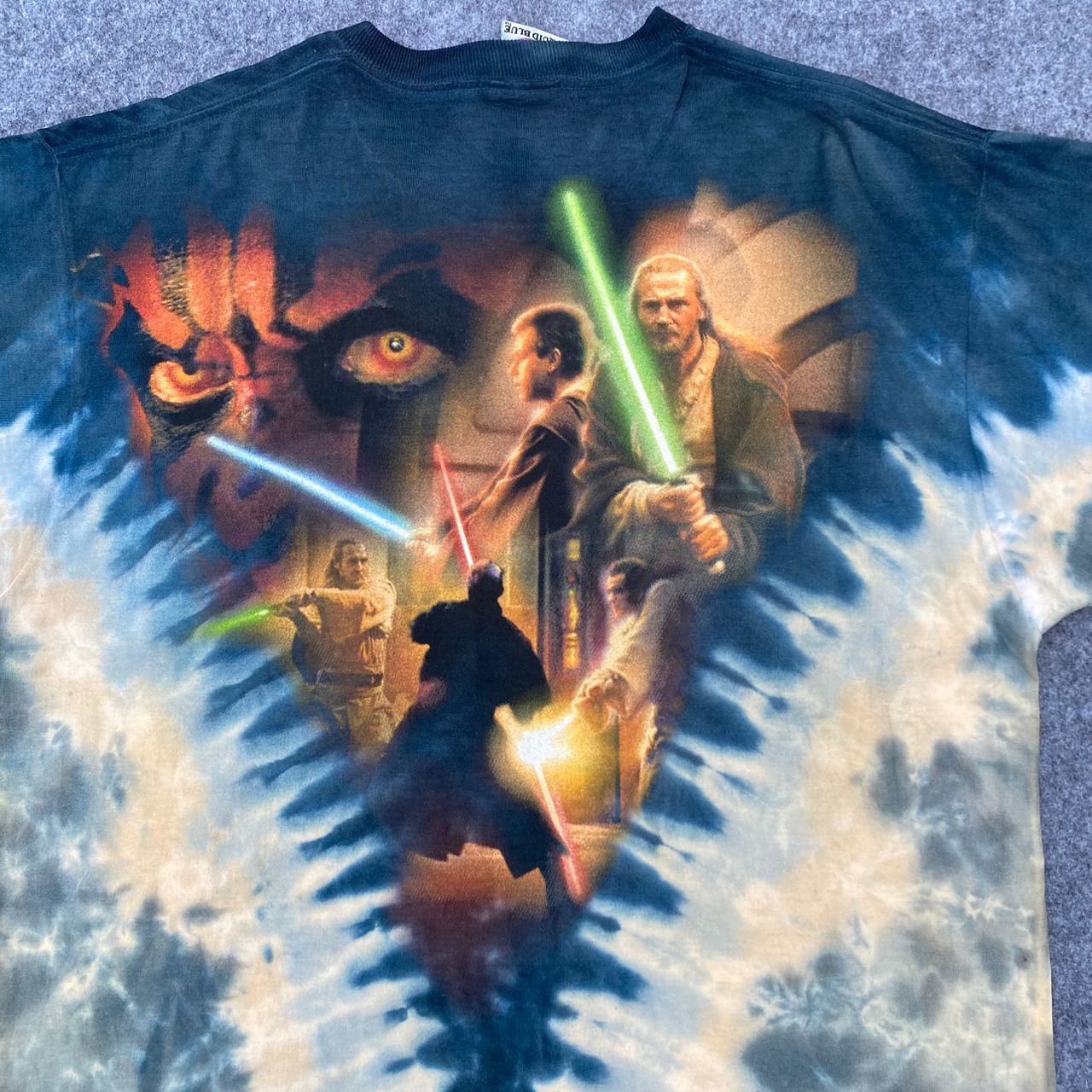 Liquid Blue Rare Vintage 90s Star Wars Episode 1 Liquid Blue Tshirt Size US L / EU 52-54 / 3 - 10 Thumbnail