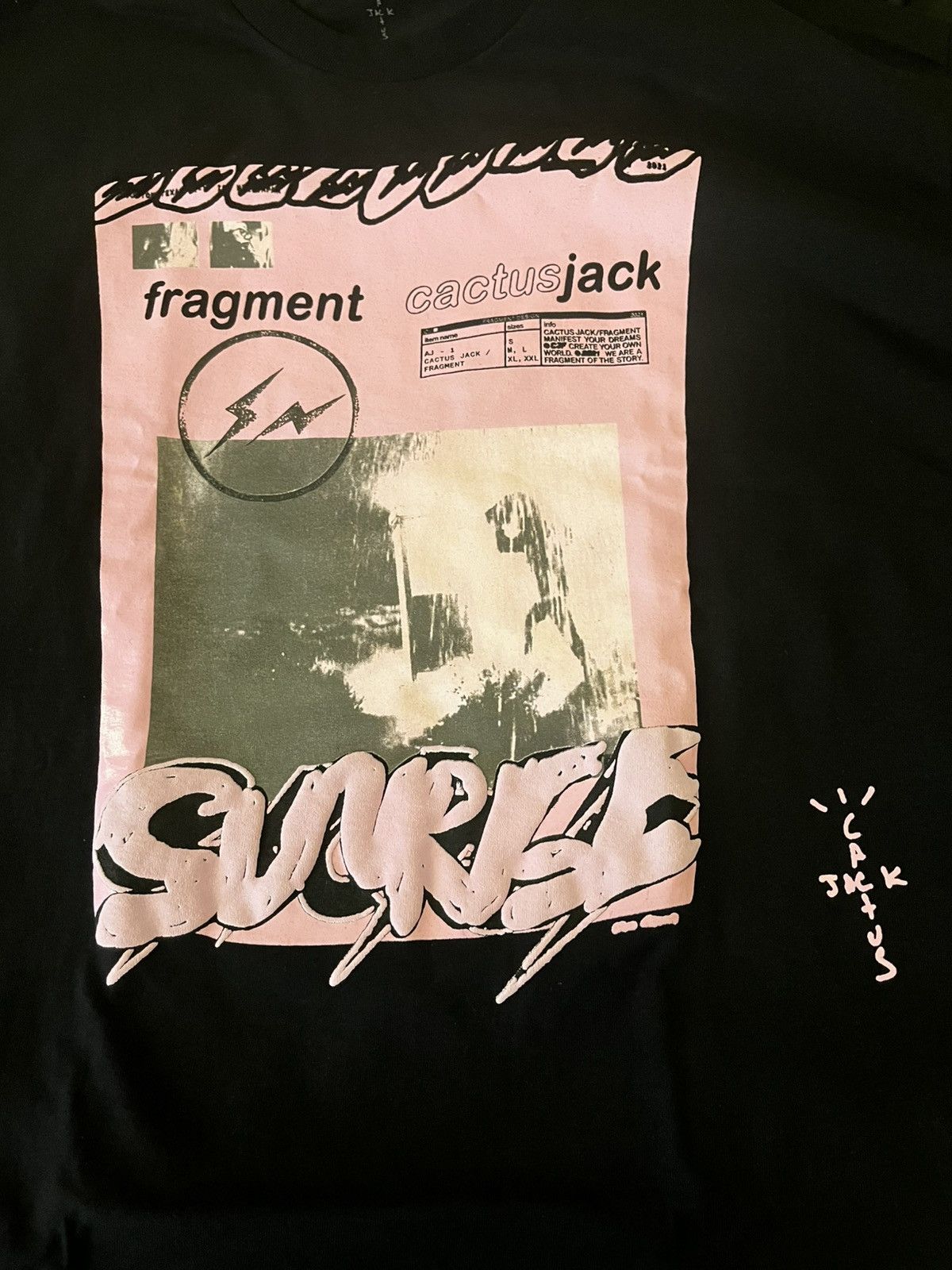 Travis Scott Cactus Jack x Fragment “SURGE” Tee – Size XL