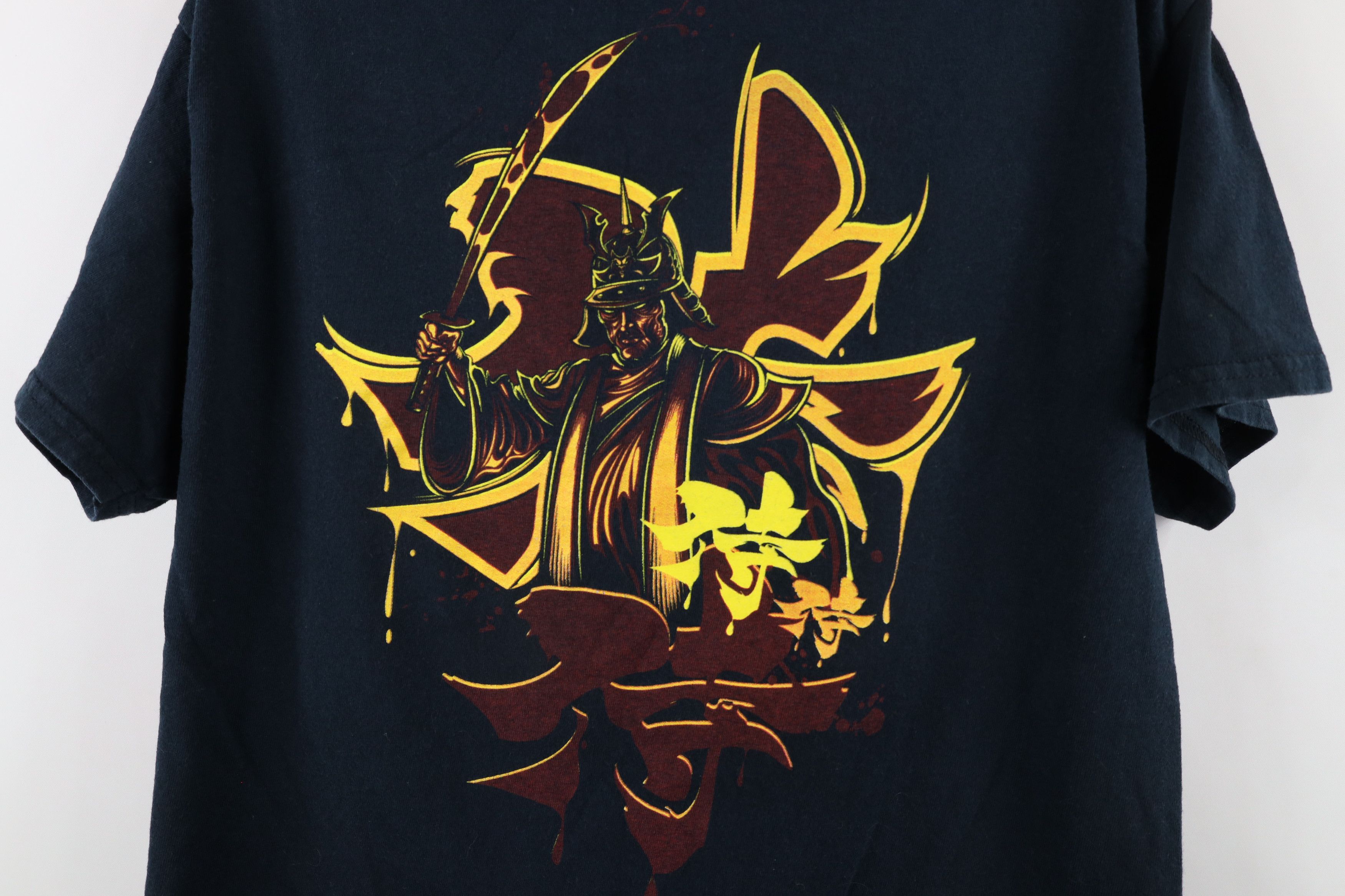 Vintage Vintage Streetwear Sun Karate MMA Samurai T-Shirt Black Size US M / EU 48-50 / 2 - 10 Thumbnail