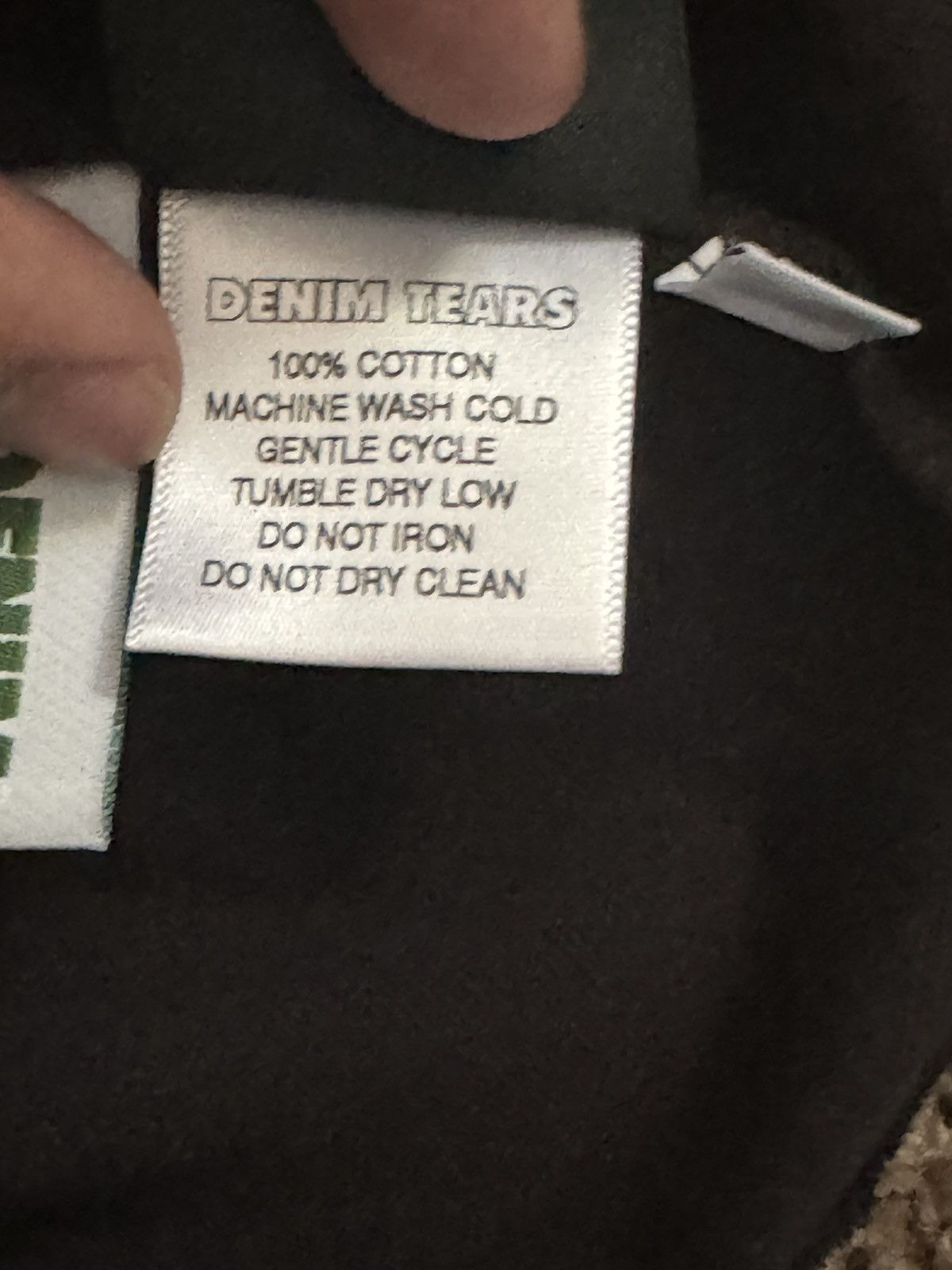 DENIM TEARS Black Denim Tears University Tee Size US L / EU 52-54 / 3 - 5 Thumbnail
