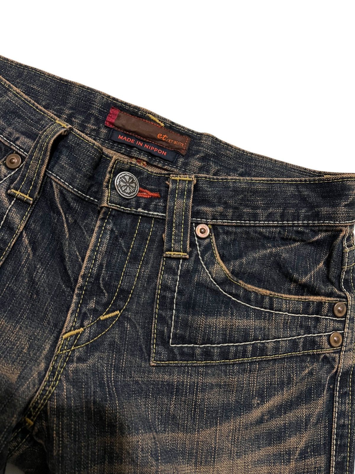 If Six Was Nine Et boite japanese low rise mudwash flared denim pants Size US 28 / EU 44 - 7 Thumbnail