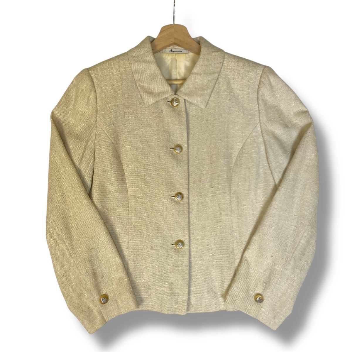 Aquascutum Aquascutum Tweed Linen Blazer Size M / US 6-8 / IT 42-44 - 1 Thumbnail