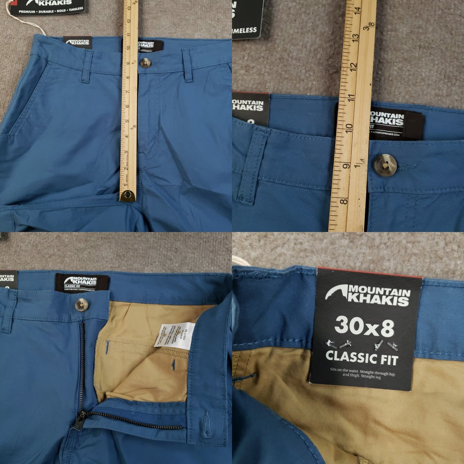 Mountain Khakis VINTAGE Mountain Khakis Shorts Mens Size 30 Blue Stretch Poplin Classic Fit Lightweight Size US 30 / EU 46 - 8 Thumbnail