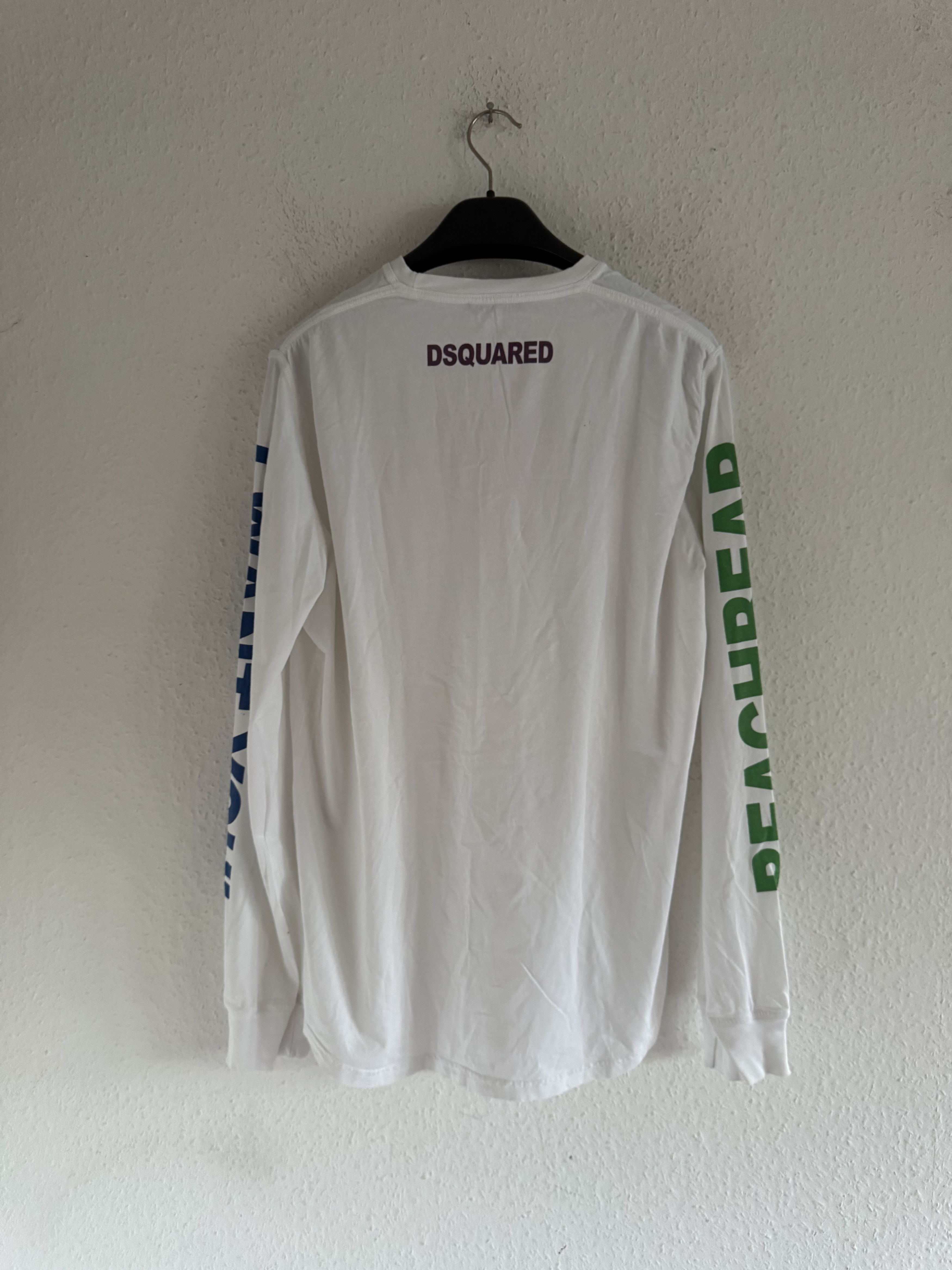 Dsquared2 SS12 Woof Print Long Sleeve Shirt Size US XXL / EU 58 / 5 - 7 Thumbnail