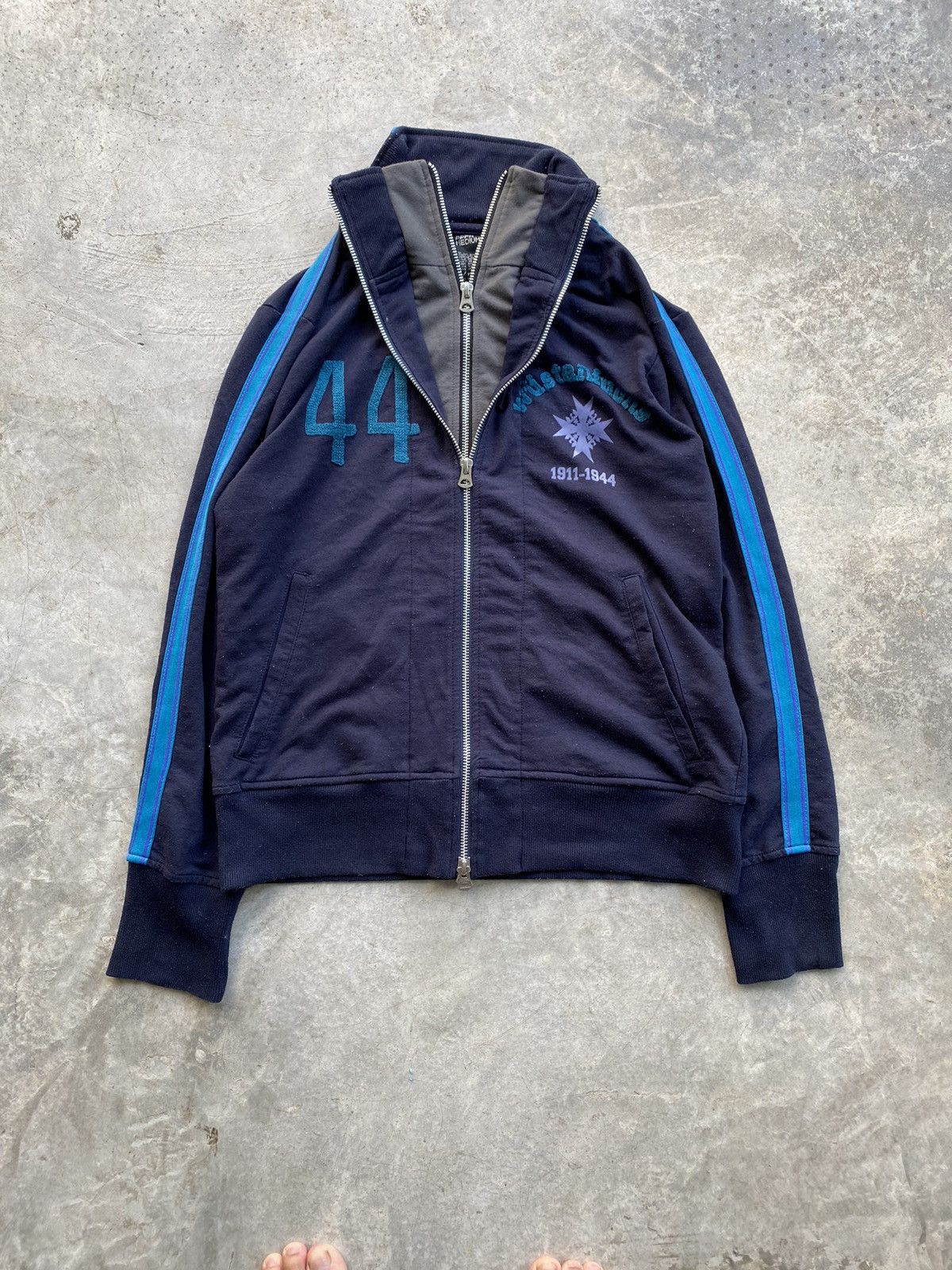 PPFM Vtg PPFM double Zipper Desert Fox World Wars 11 track jacket Size US M / EU 48-50 / 2 - 2 Thumbnail