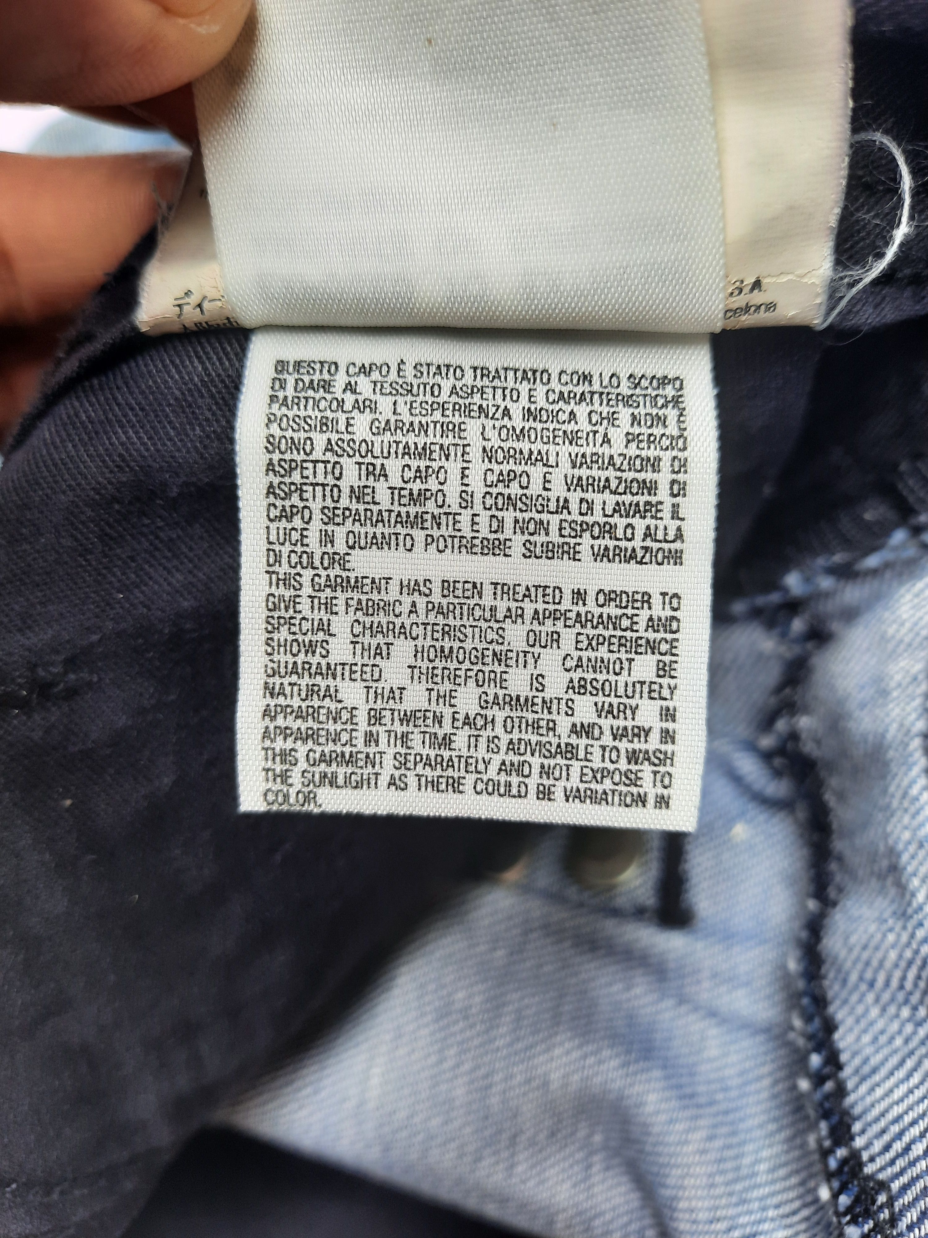 Diesel "DIESEL" distressed denim Size US 29 - 15 Thumbnail
