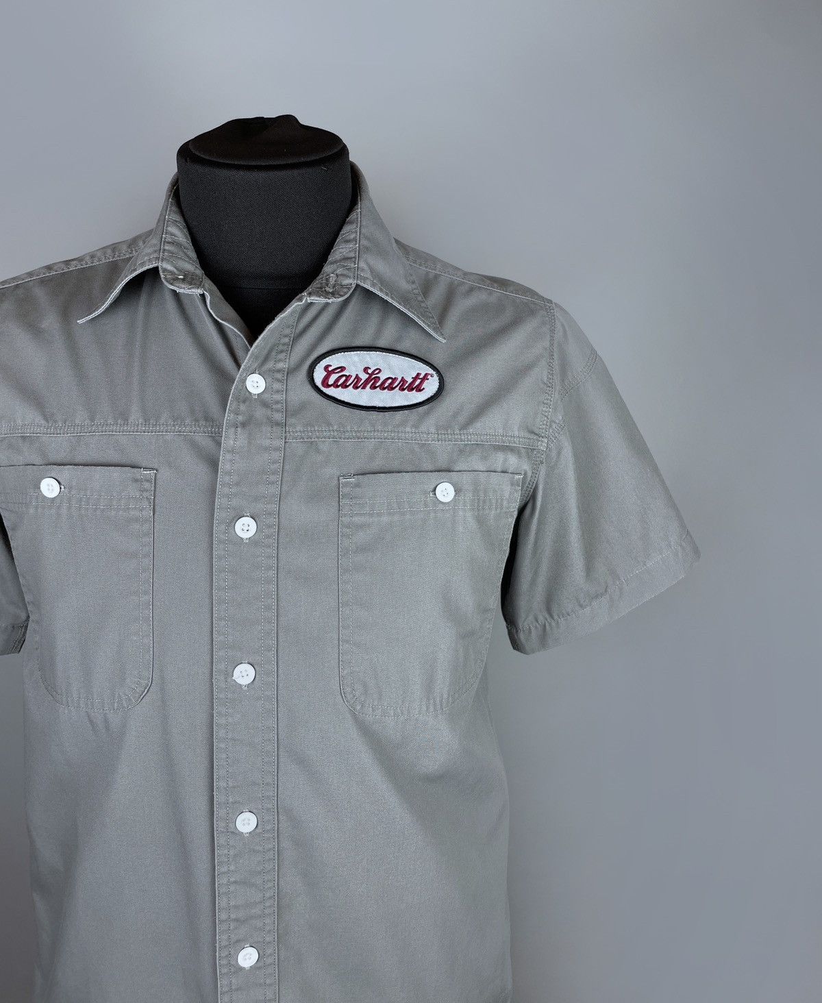 Carhartt Men's Vintage Carhartt SS Work Pockets Shirt Patch Logo S Size US S / EU 44-46 / 1 - 6 Thumbnail