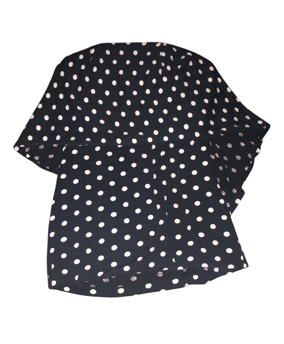 Designer × Issey Miyake Issey Miyake Rare Design Blouse Polka Dots Black and White Size S / US 4 / IT 40 - 21 Thumbnail