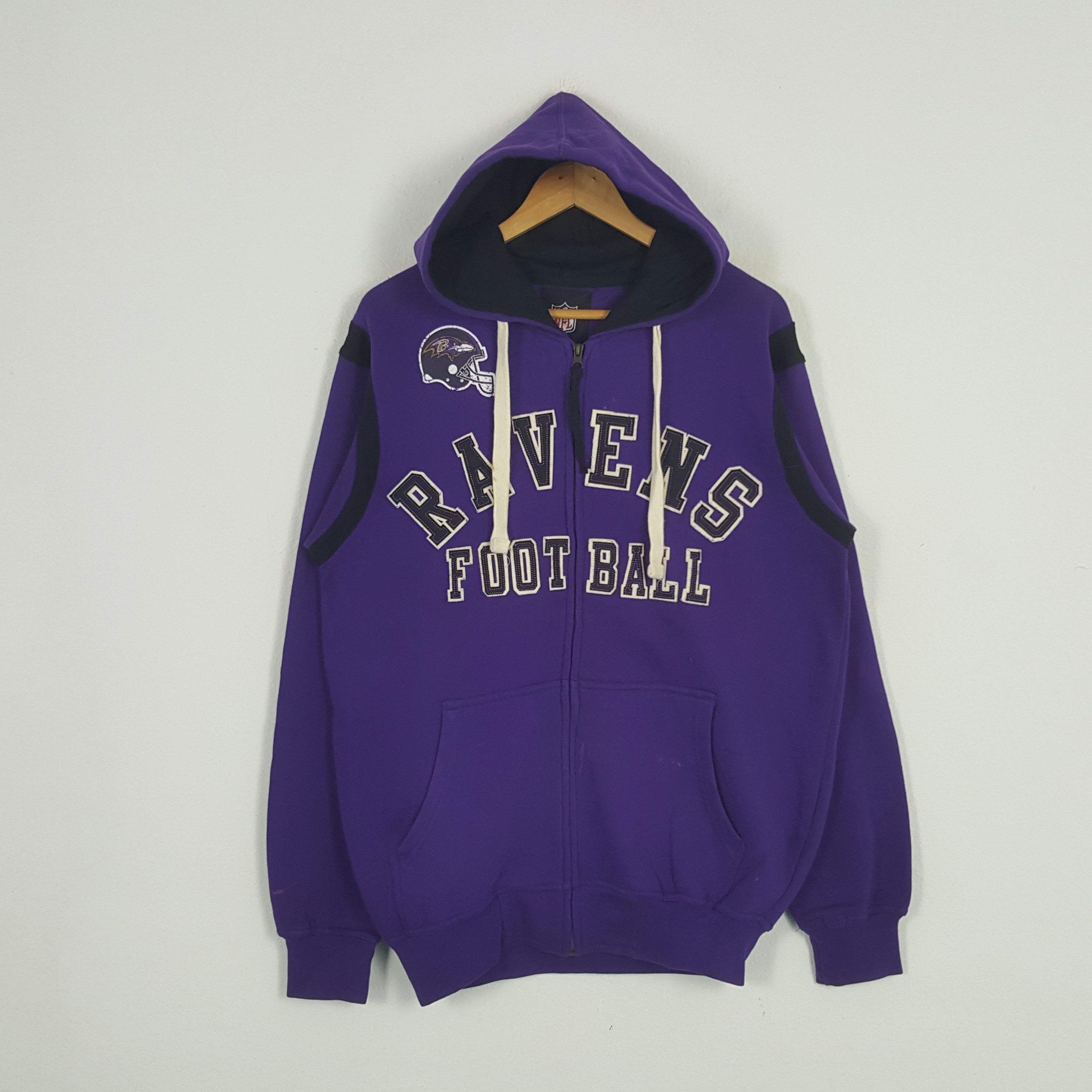 NFL × Vintage Vintage Ravens Football NFL American Football Team Hoodies Size US M / EU 48-50 / 2 - 1 Thumbnail
