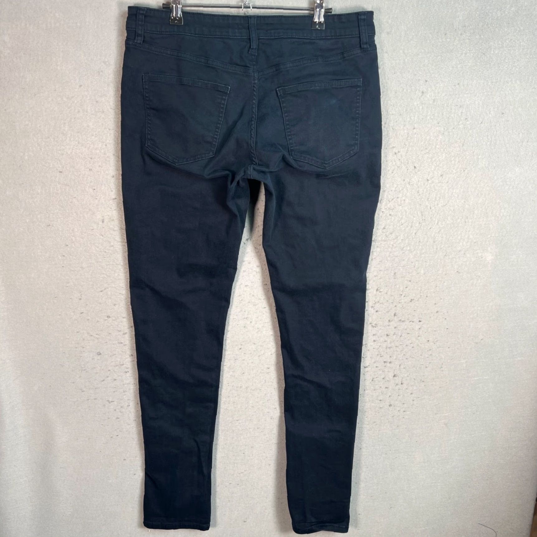 Uniqlo Uniqlo Womens Stretch Skinny Jeans 32 x 34 Navy Blue Cotton Blend Size 24" / US 00 / IT 34 - 2 Thumbnail