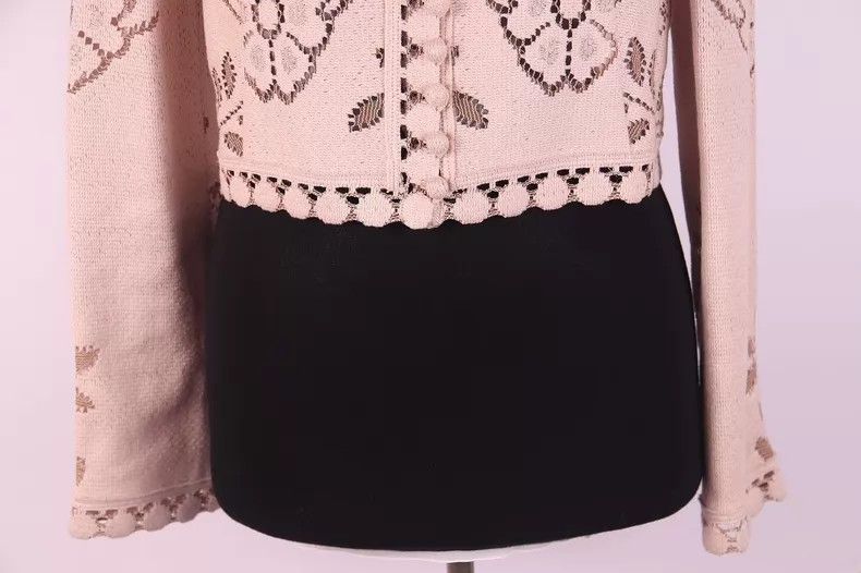 Valentino Valentino Beige lace embroidered short coat Size S / US 4 / IT 40 - 5 Thumbnail