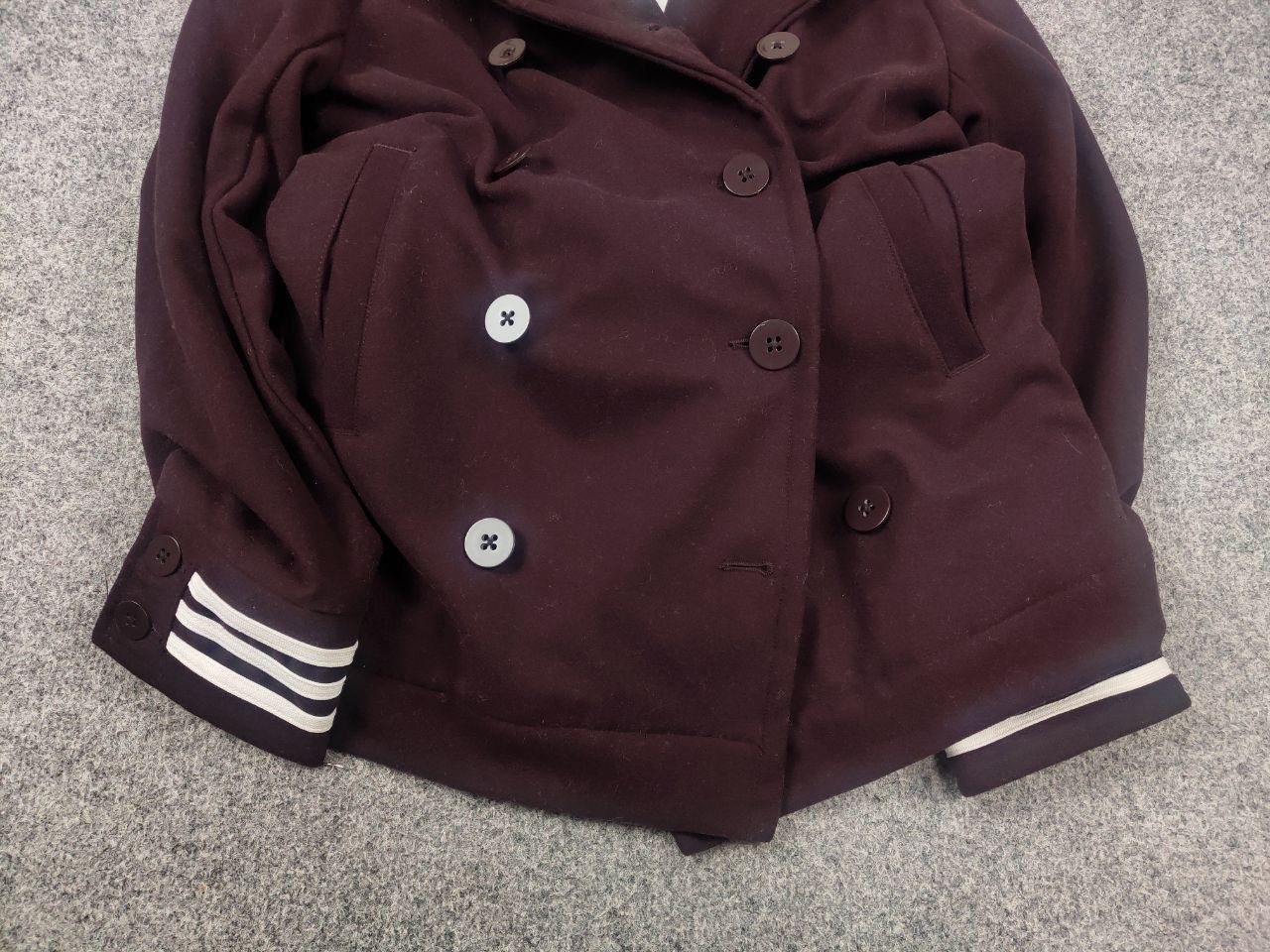Adidas David Beckham Adidas wool coat Double Breasted Jacket Size US S / EU 44-46 / 1 - 5 Thumbnail