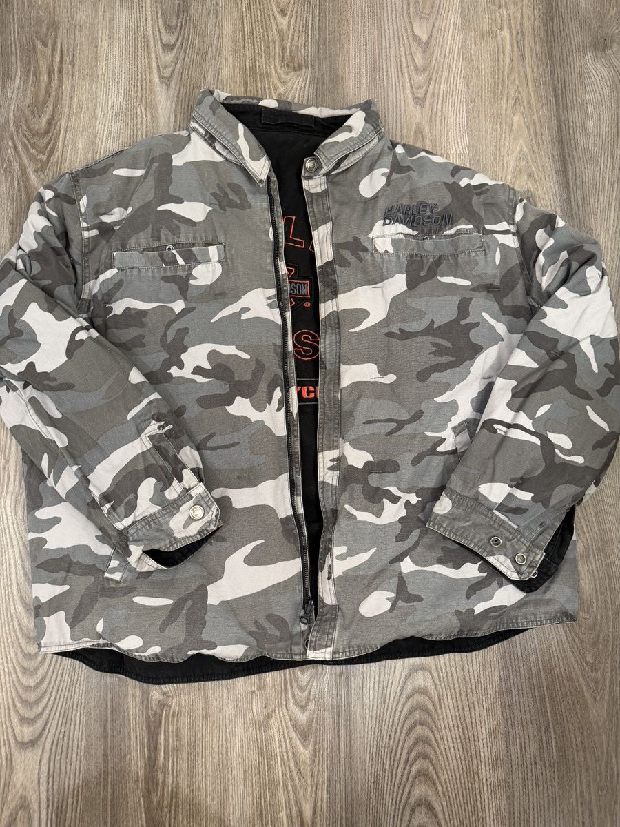 Harley Davidson Harley Davidson Reversible Vintage Jacket Size US XXL / EU 58 / 5 - 6 Thumbnail